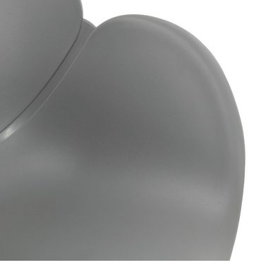KADIMA DESIGN Esszimmerstuhl ODIN Sessel Plastic Polym Grau (grey) 59 x 59,5 x
