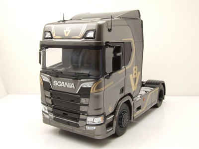 Premium ClassiXXs Modellauto Scania R-Serie Topline Zugmaschine 2019 grau metallic Modellauto 1:18, Maßstab 1:18