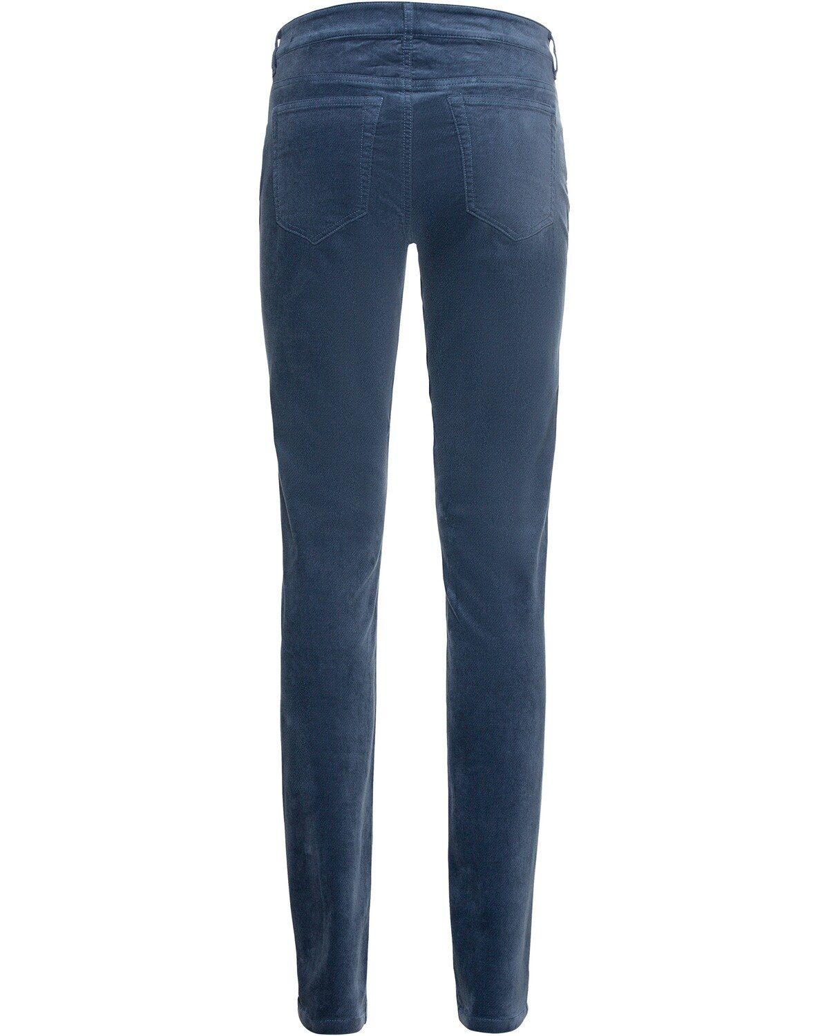 Samthose O'Polo Marc Lulea Slim 5-Pocket-Hose Rauchblau