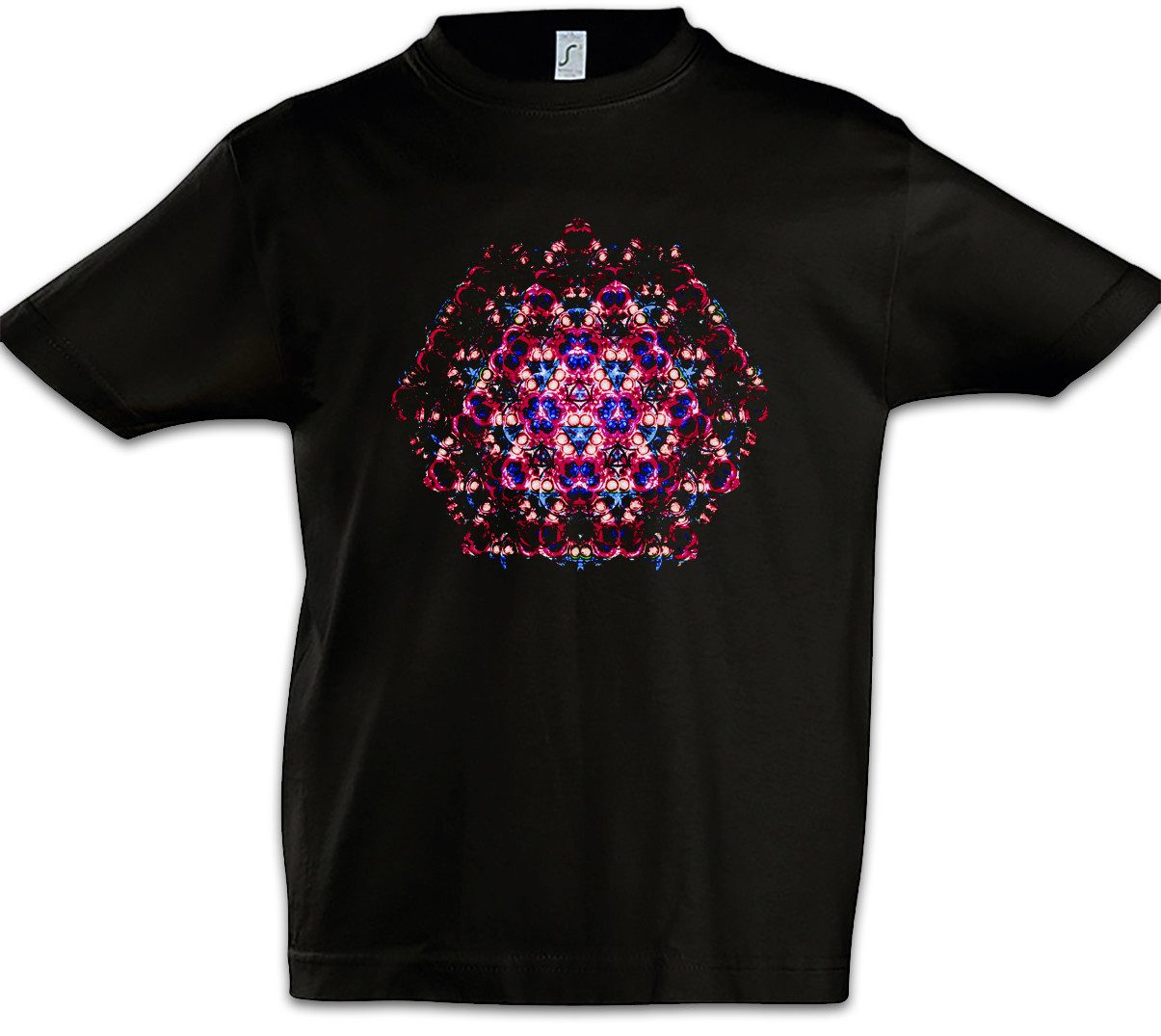 Print-Shirt Kaleidoscope V Kinder T-Shirt Crystal Kaleidoskop Psychedelic Art