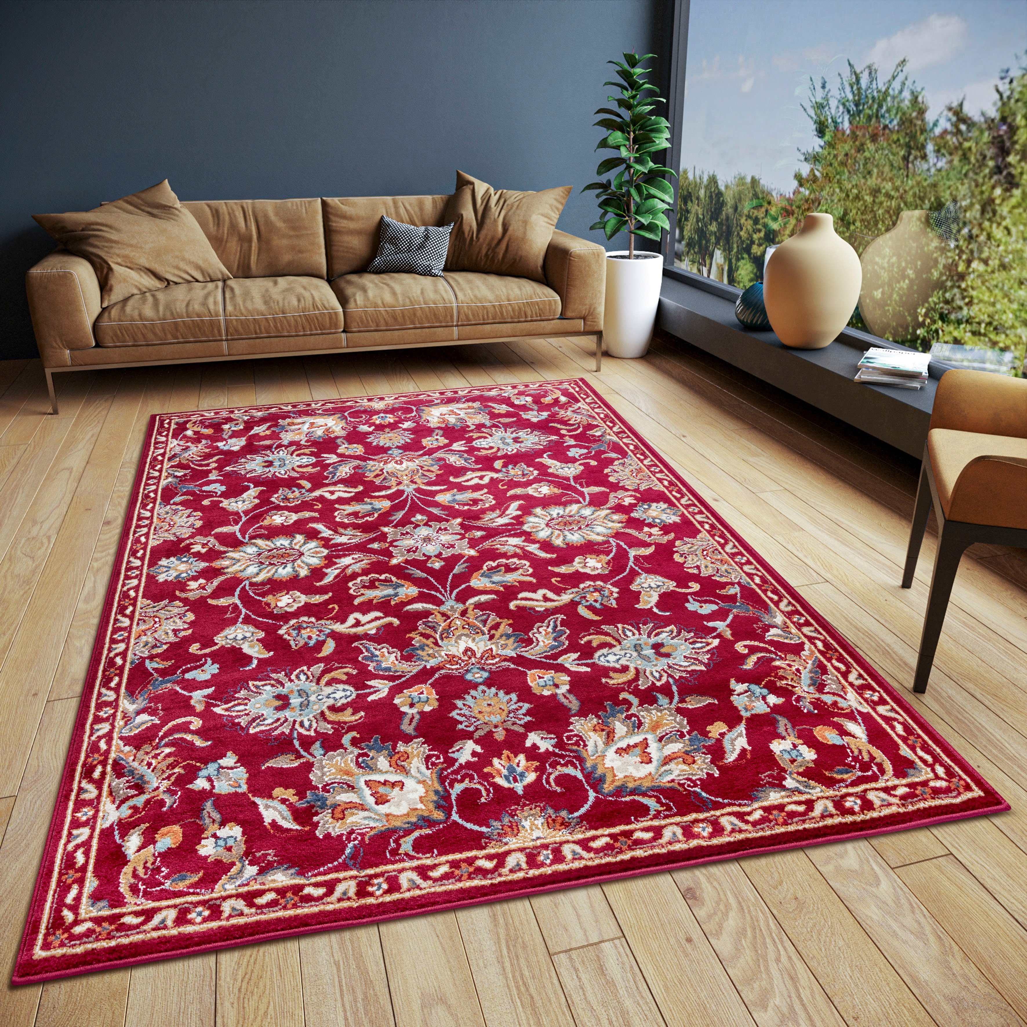 HANSE Home Teppich Caracci, rechteckig, Höhe: 8 mm, Läufer, Orientalisch, Kurzflor, Wohnzimmer, Schlafzimmer, Esszimmer