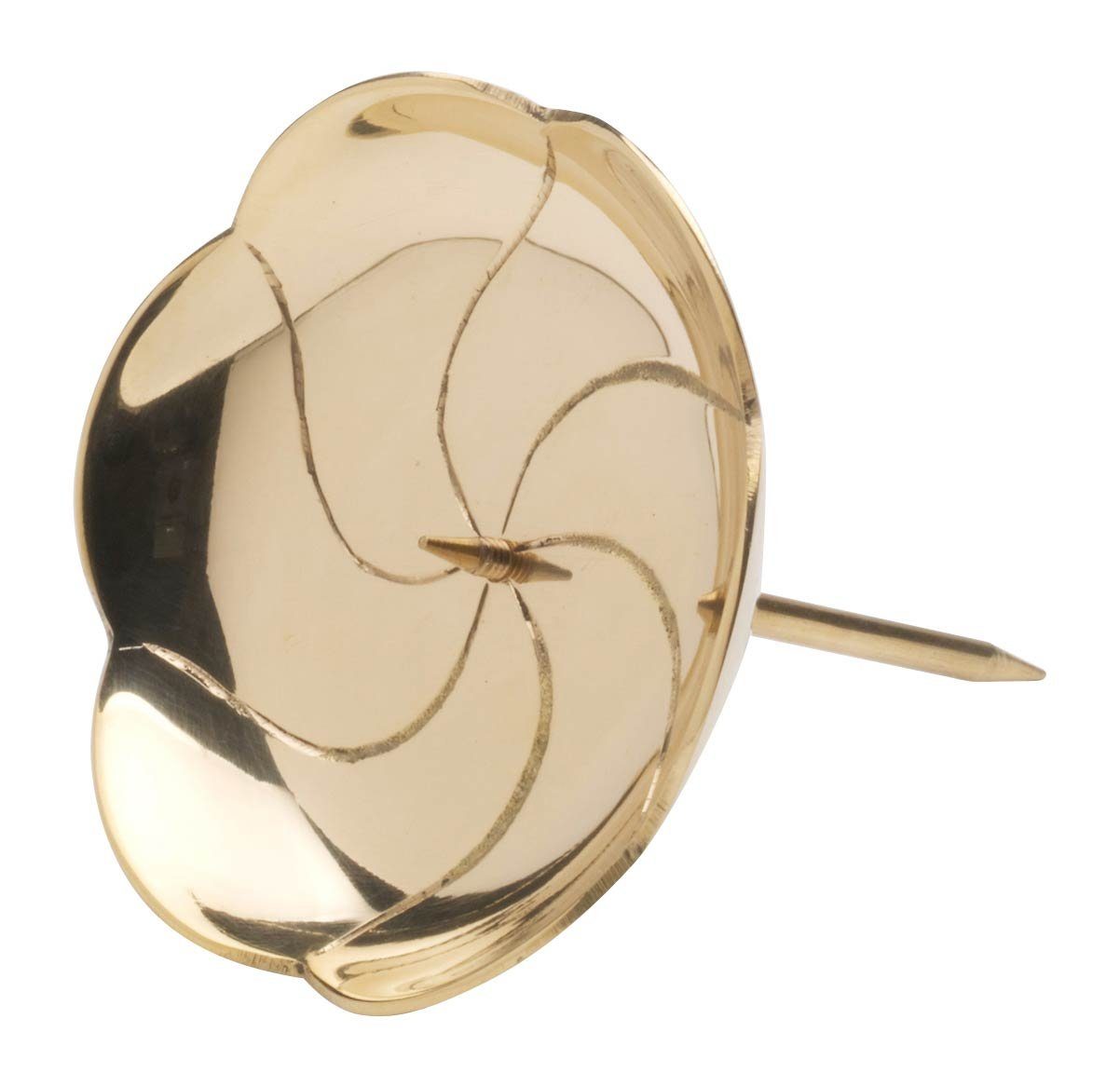 NKlaus Kerzentablett 1 x Kranzteller Lotos Ø8cm Messing Gold Untersetze (1 St)