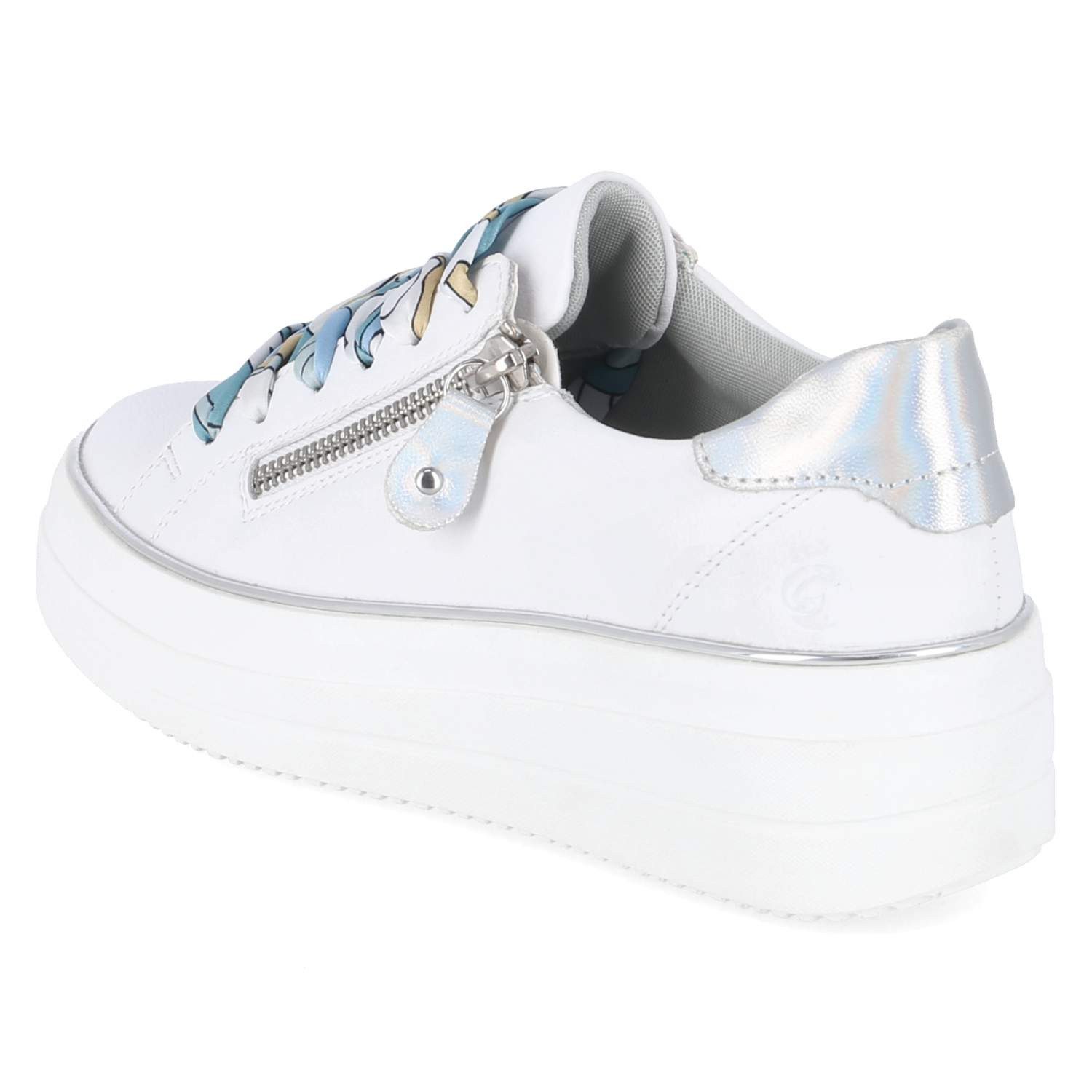 Remonte Remonte Plateau Sneaker D1C06-81 Damen Glattleder white Schnürschuh – Bild 3 von 5