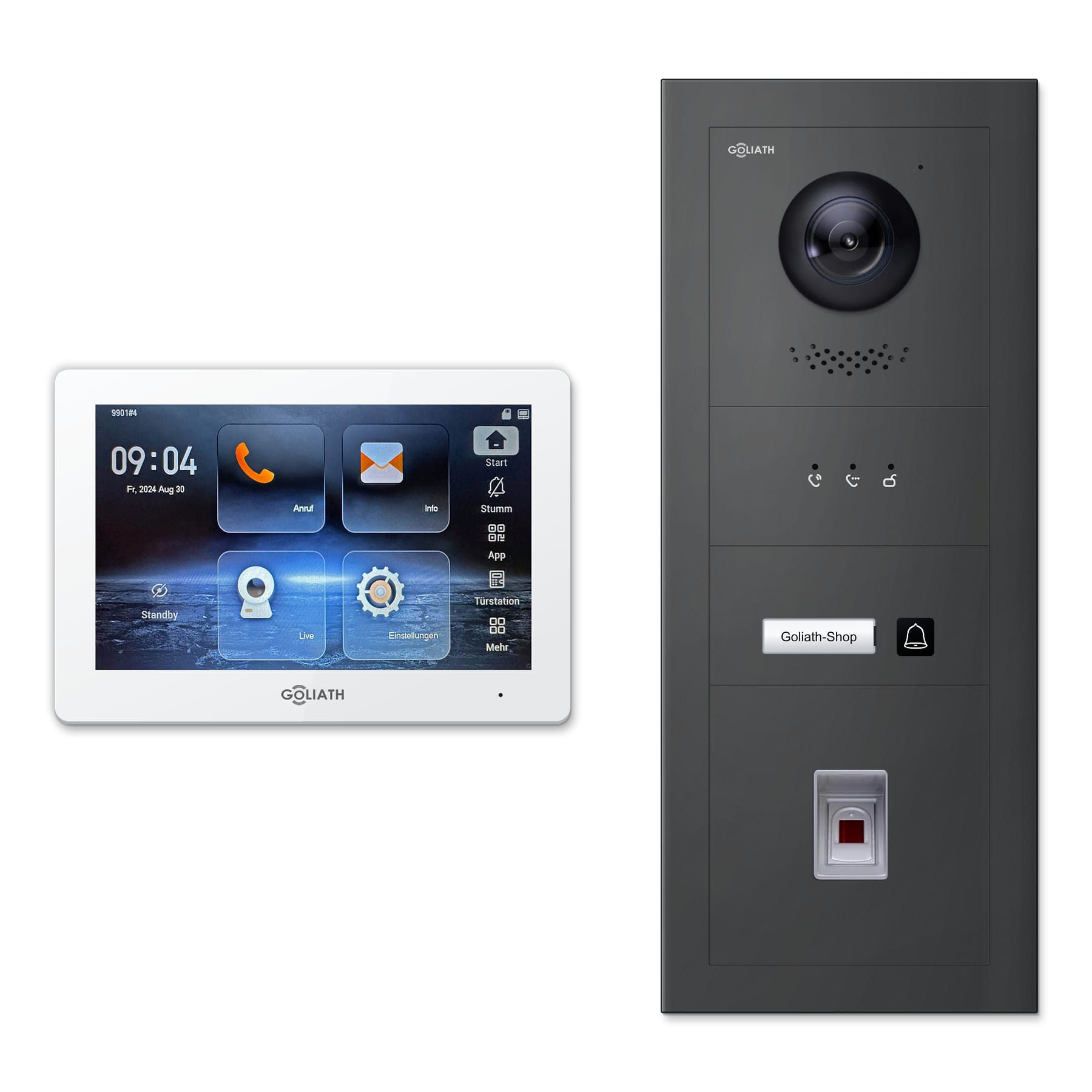 Goliath Intercom Video-Türsprechanlage Premium 2-Draht GL-HB130M – 1 Familie