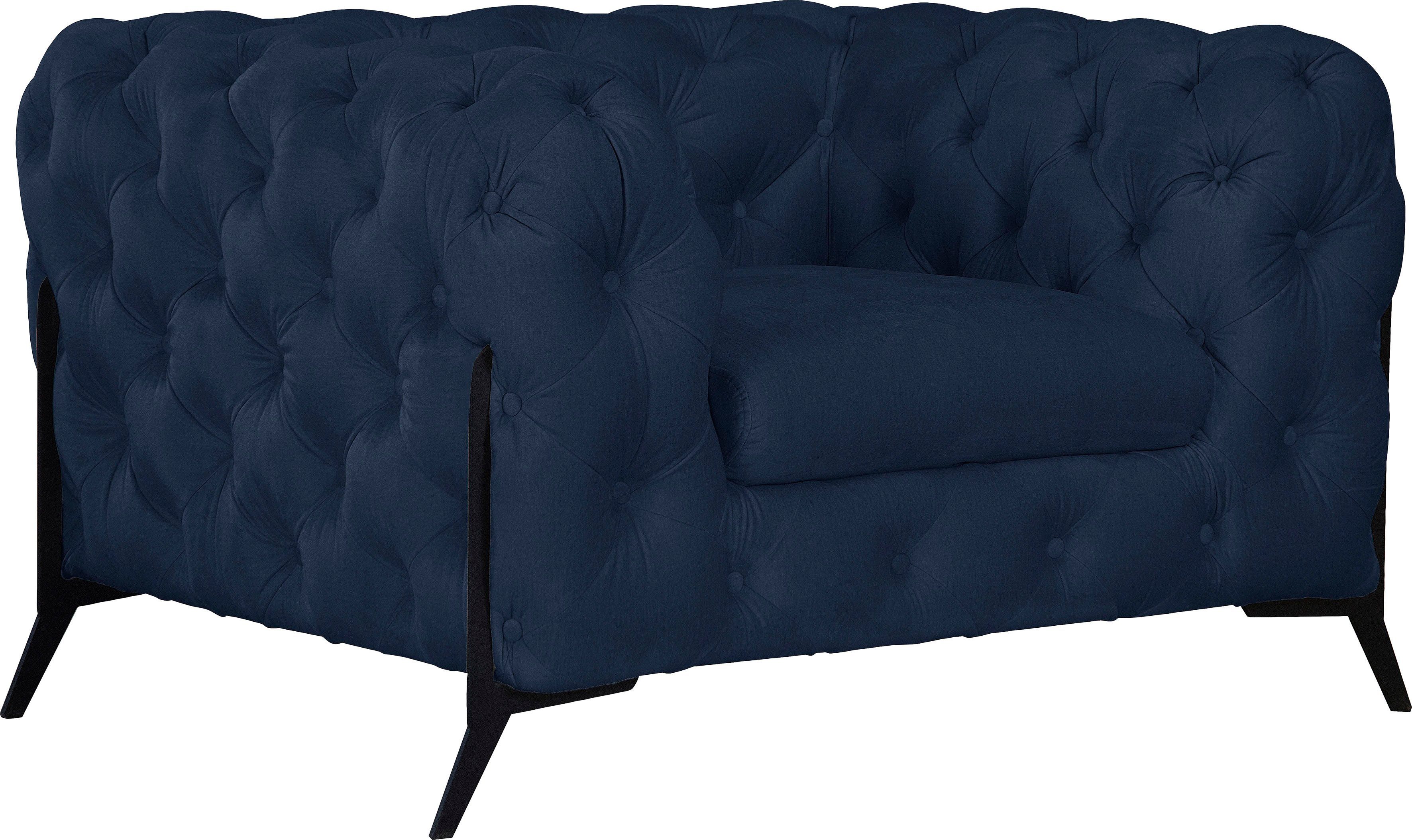 Home affaire Chesterfield-Sessel Amaury Sessel, aufwändige Knopfheftung, moderne Chesterfield Optik, Fußfarbe wählbar