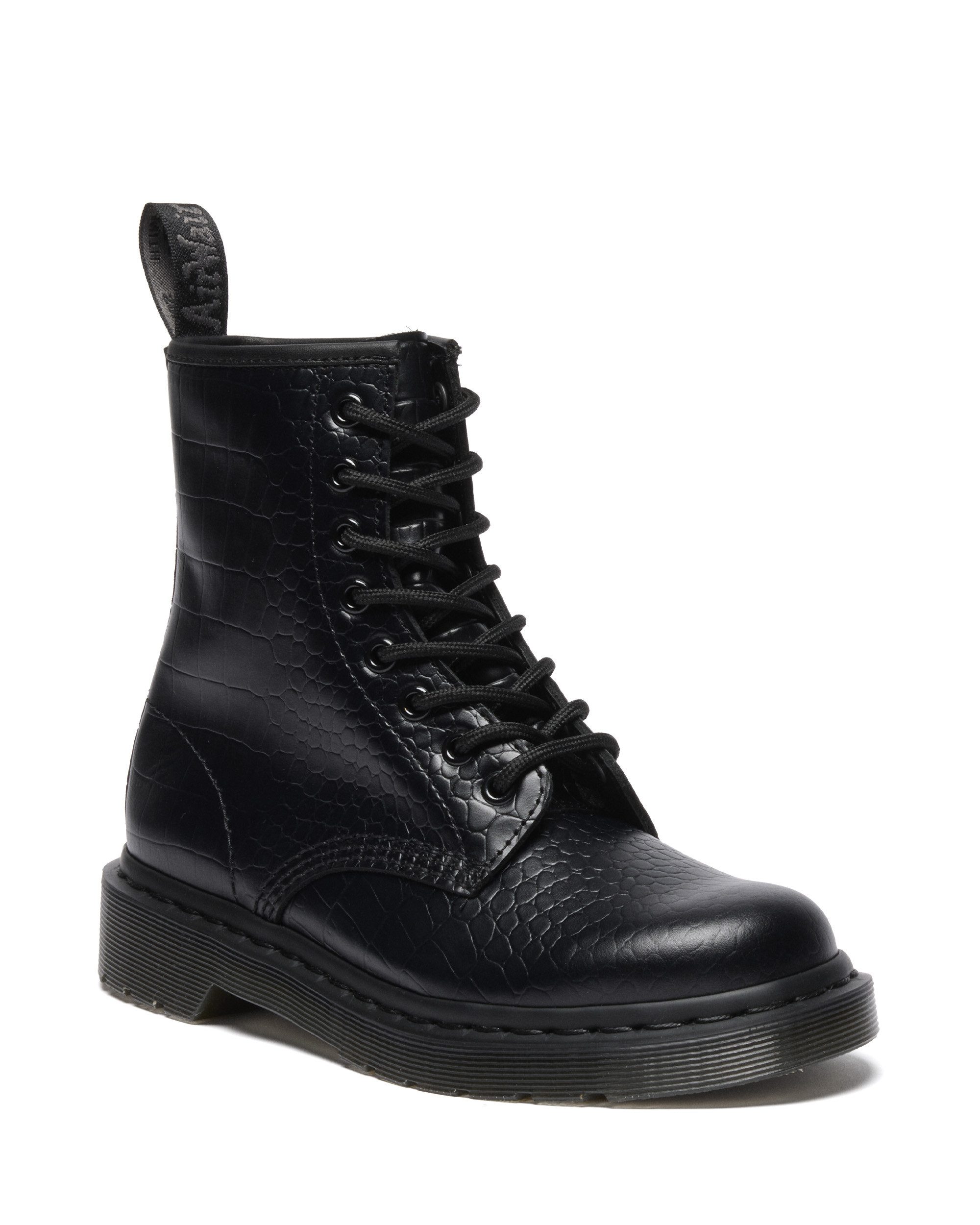DR. MARTENS 1460 Croc Emboss Ankleboots
