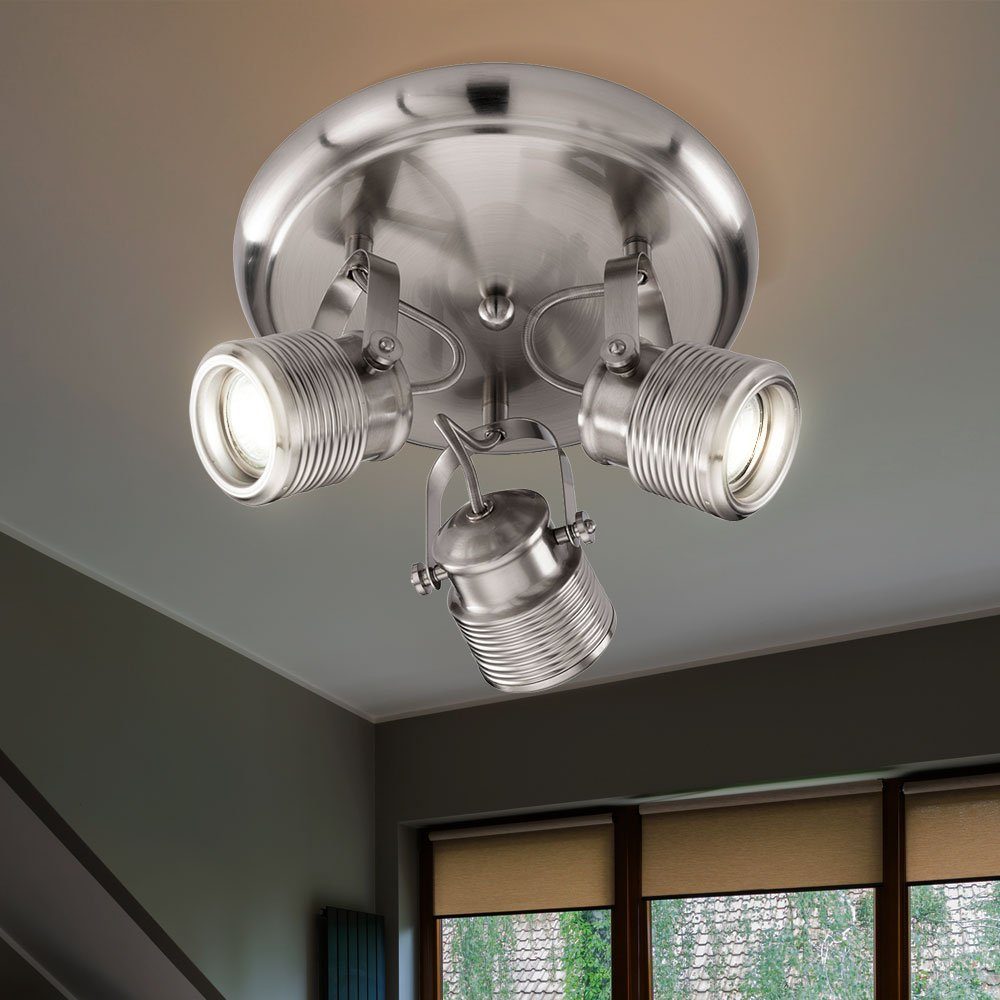 Flammig 3er inklusive, Wohnzimmer Deckenspot, Retro Leuchtmittel Spot Decke Lampe Deckenstrahler 3 LED WOFI nicht
