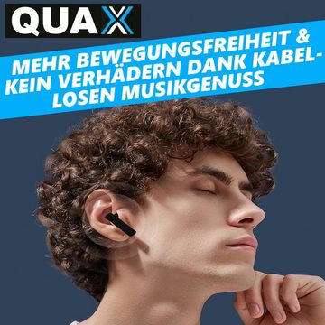 MAVURA QUAX Wireless Bluetooth Kopfhörer In Ear Kopfhörer Headset Bluetooth-Kopfhörer (für iPhone Samsung HTC Windows LG HUAWEI schwarz)
