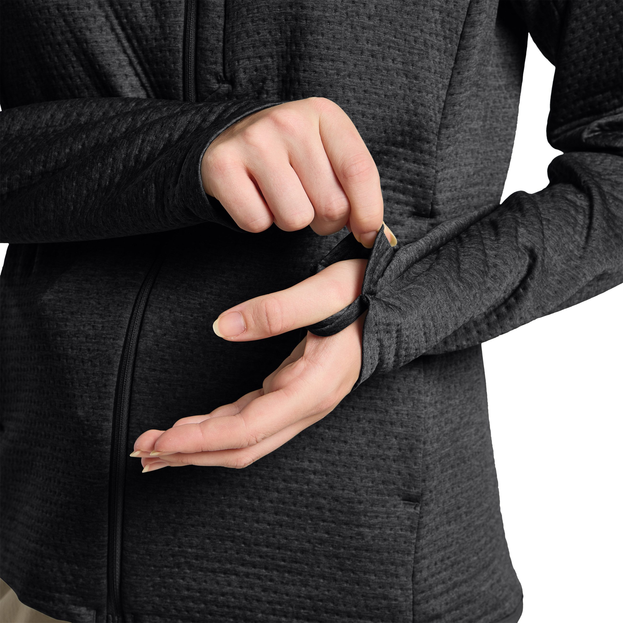 Jack Wolfskin Fleecejacke TAIGA FZ W mit Reißverschluss, hoch geschlossener Ausschnitt, weiches Material