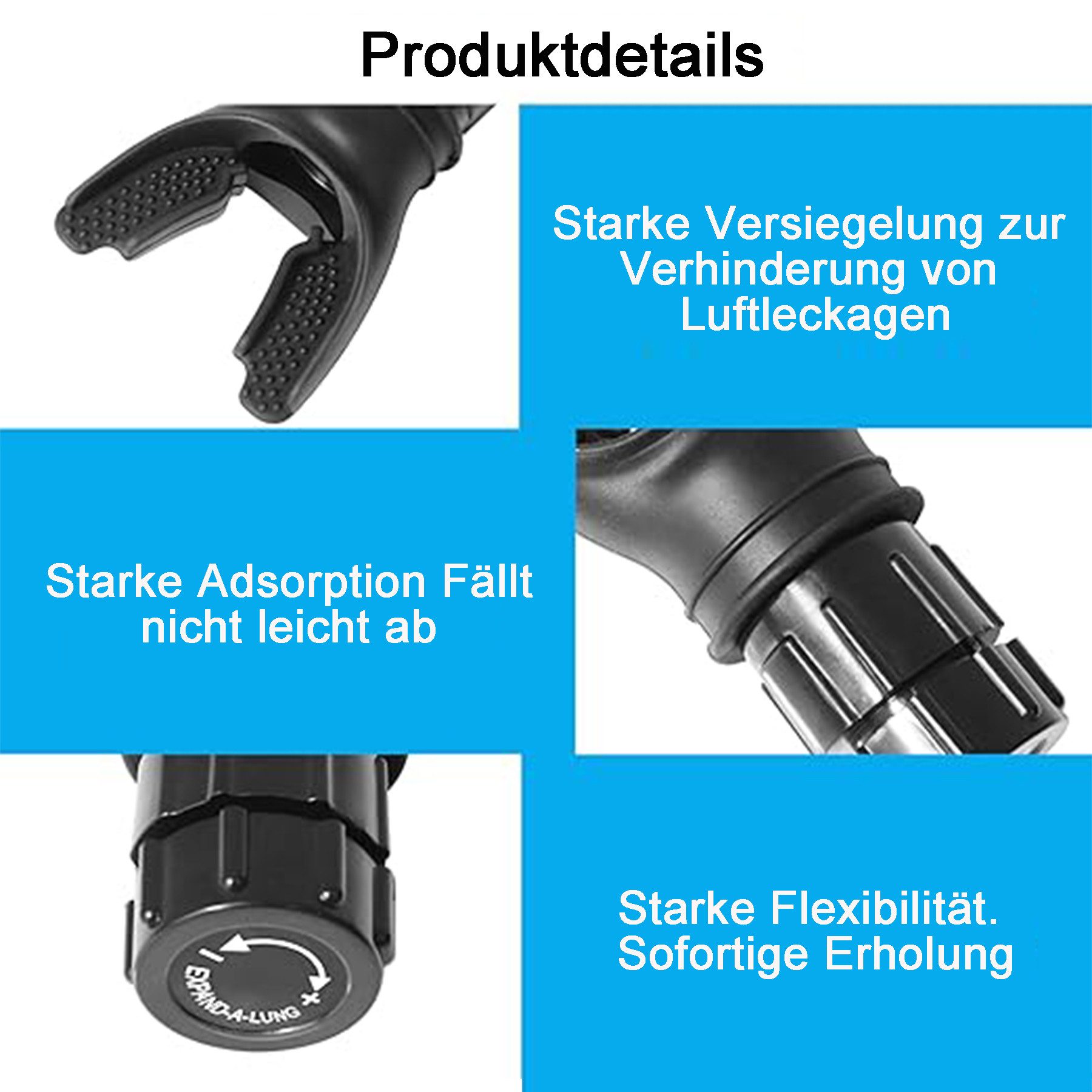 Mutig Bauchmuskelmaschine Breathing Trainer, Lungentrainer Sport Atemtrainer (Mit Elnstellbaren Widerständen, Lungen-Trainer für sanftes Atemtraining), Zur Verbesserung Der Lungenkapazität Leicht zu Reinigen