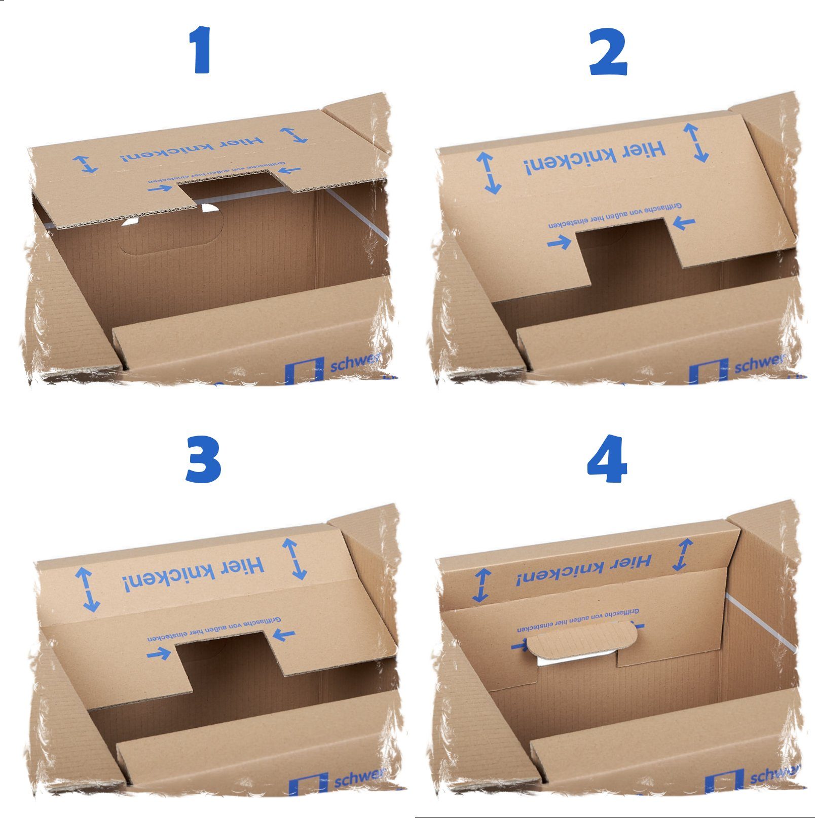 KK Verpackungen Aufbewahrungsbox (Spar-Set, 5 St., 5er-Set), Profi Bücherkartons Bücherkarton Umzugskiste 2-wellig 40kg Braun – Bild 5 von 5