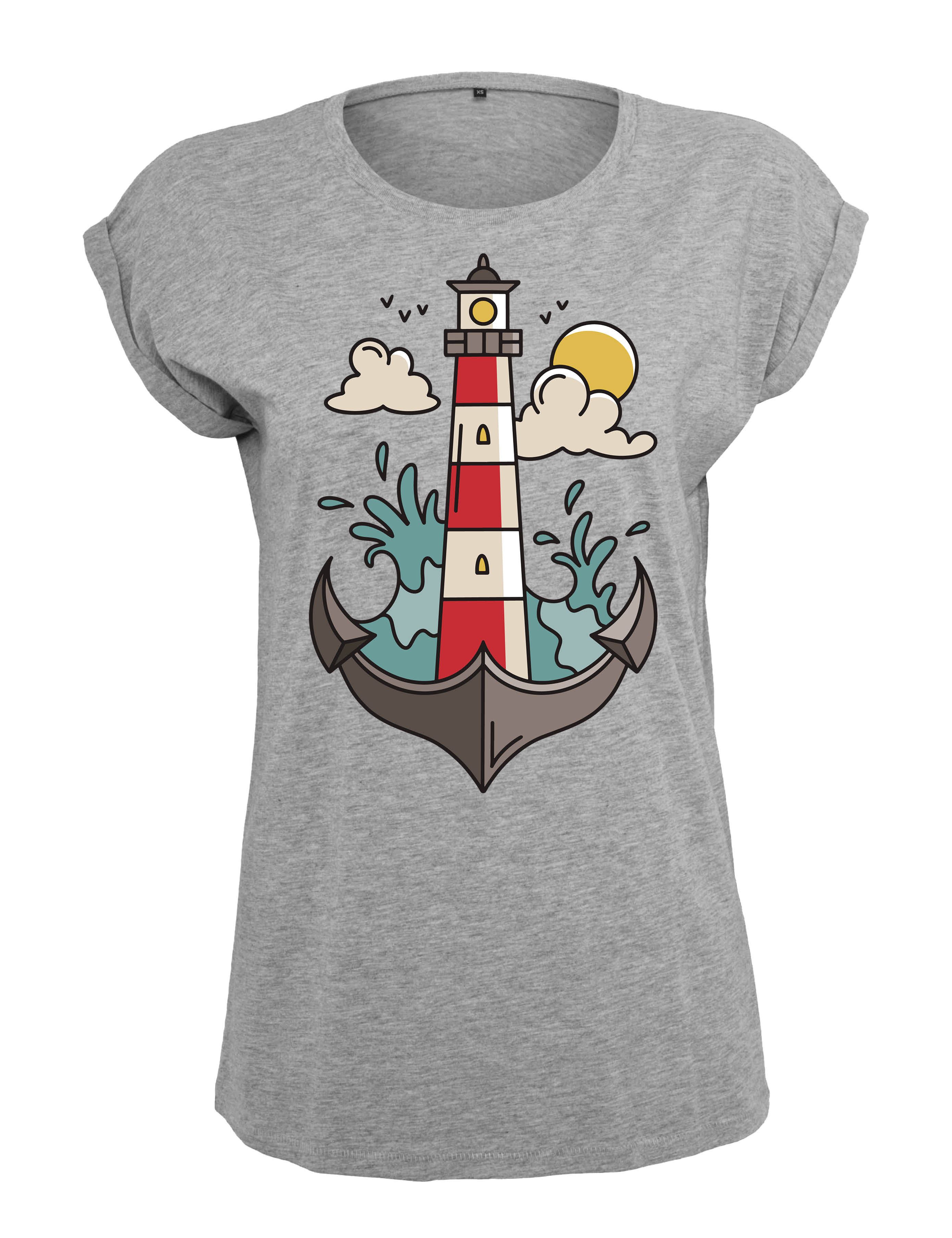 Youth Designz Print-Shirt "Anker Leuchtturm" Damen günstig online kaufen