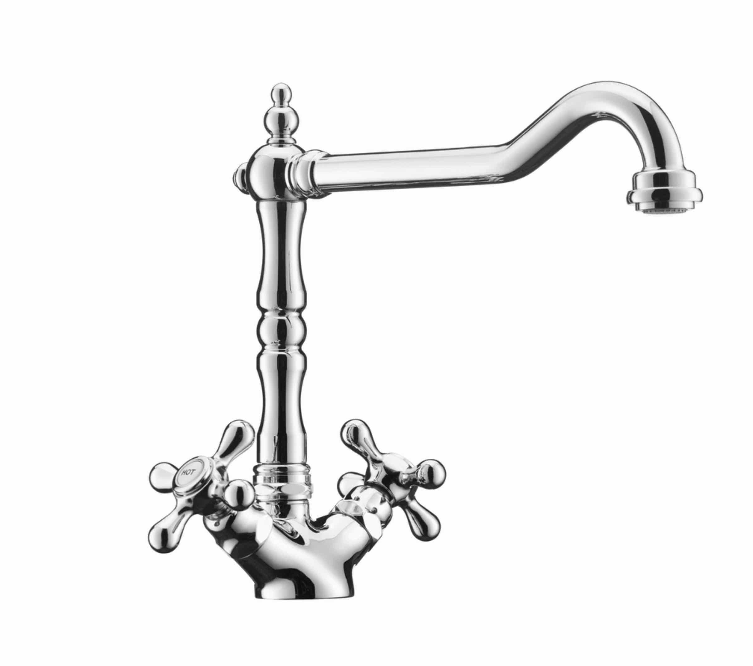 Naber Küchenarmatur Naber Passato 1. Zweigriffarmatur. Chrom. Mit schwenkbarem Auslauf.