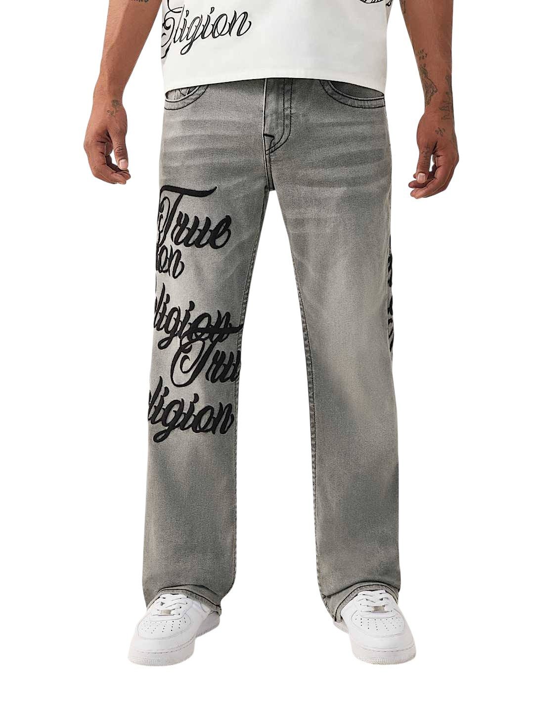 True Religion Bootcut-Jeans Jeans True Religion Billy SN Flap (1-tlg) Besticktes Logo am Bein