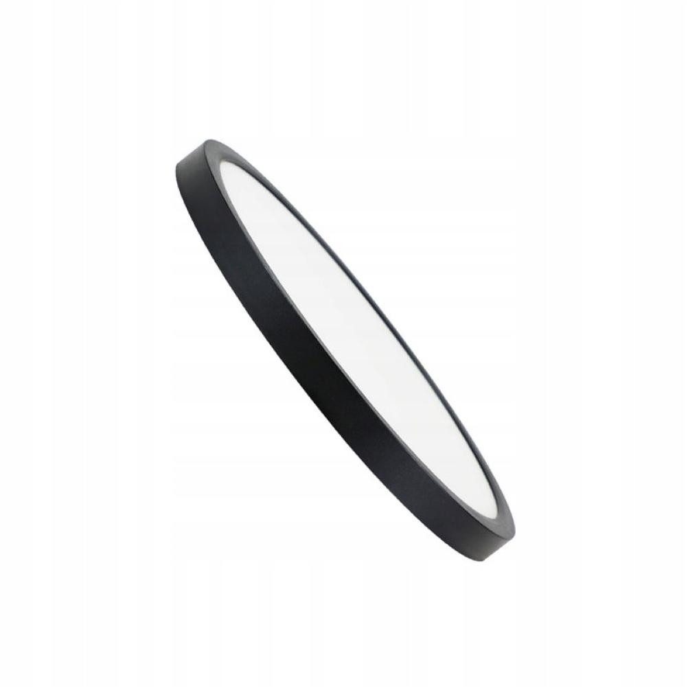 Nettlife LED Panel Deckenleuchte Schwarz Rund günstig online kaufen