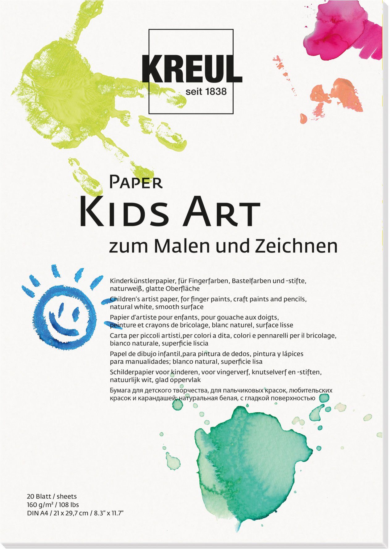 Kreul Zeichenpapier Paper Kids Art, 20 Blatt
