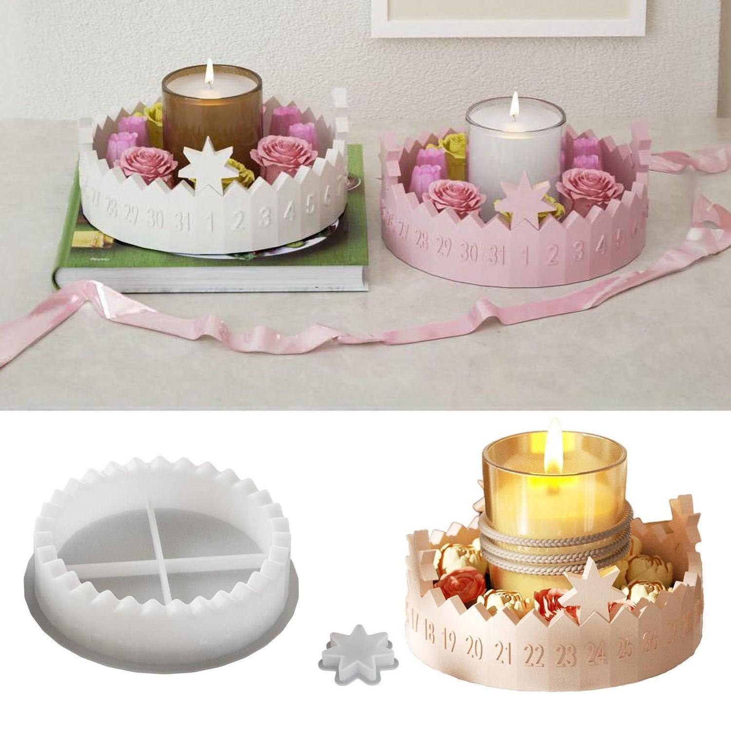 LuxusKollektion DIY-Adventskalender Silikonform Adventskalender 1-31 Stern
