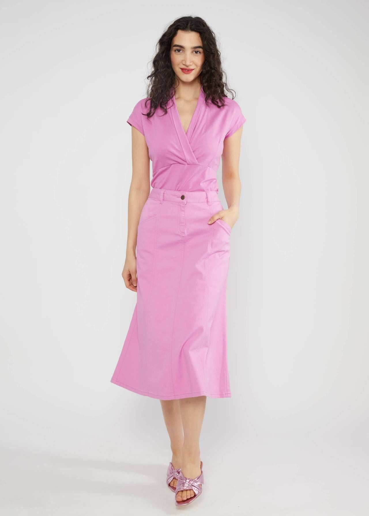 Blutsgeschwister T-Shirt - Kurzarm Shirt - Mon Cher Cache-Cœur Wickeloptik