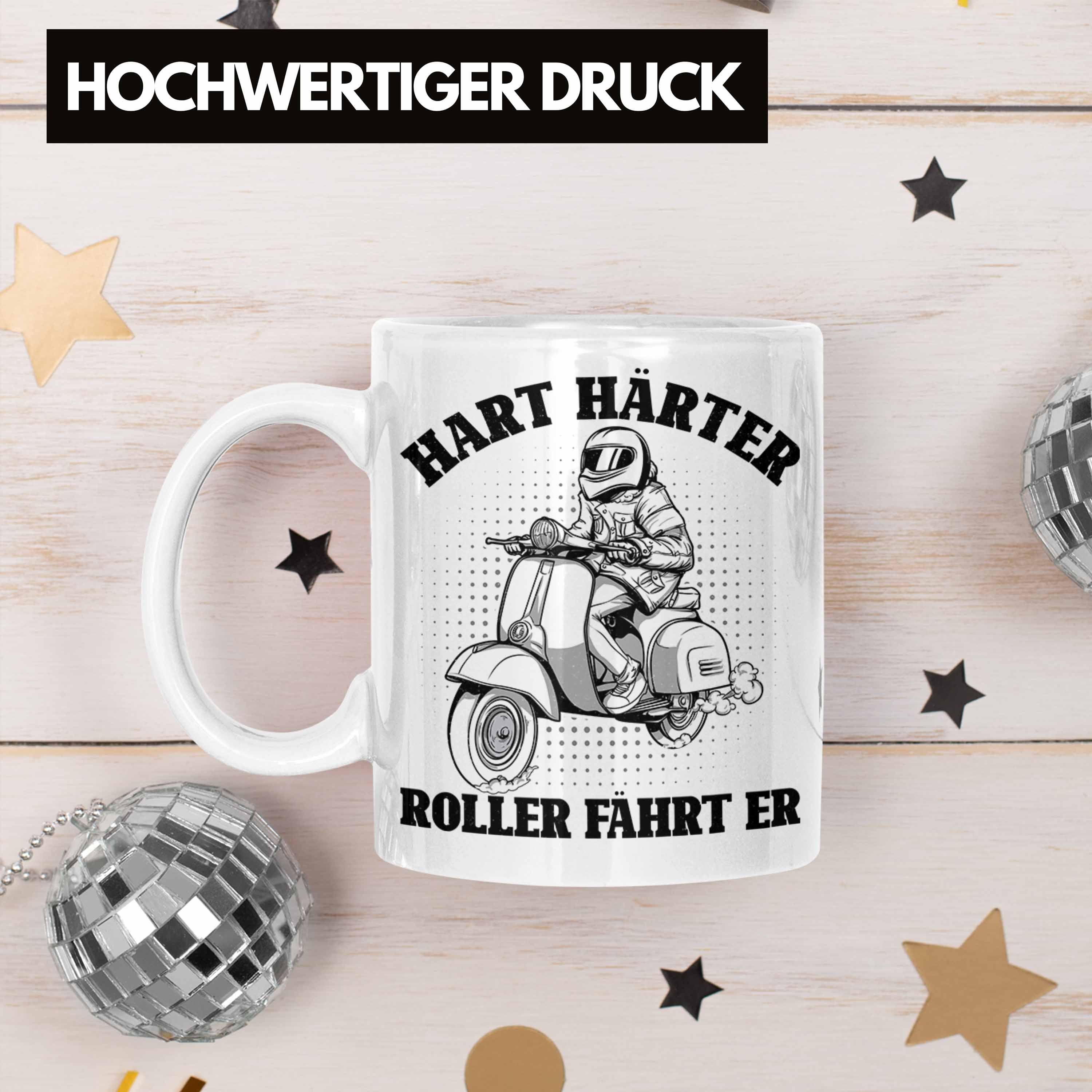 Hart Roller Tasse Er Tasse Fährt Führerschein Geschenkidee Roller Weiss Trendation Bestanden Trendation Härter - Geschenk