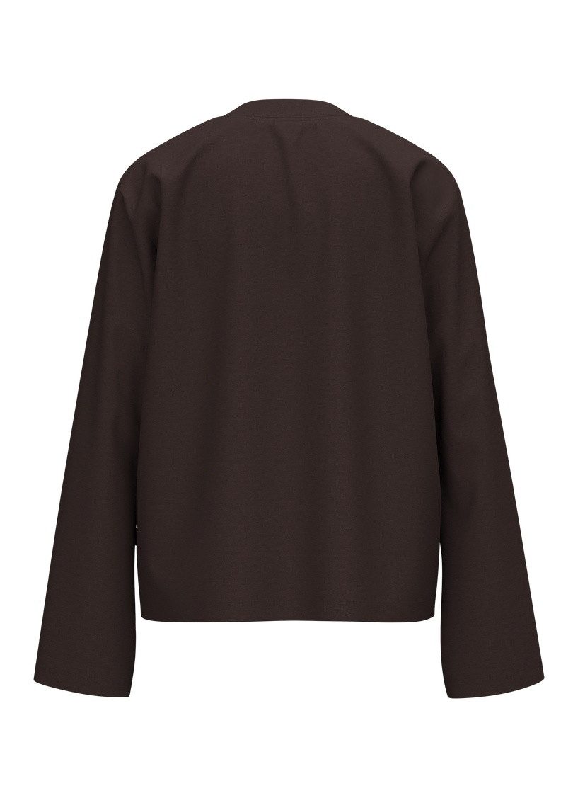 Trigema Longsleeve TRIGEMA Langarmshirt mit ausgestellten Ärmeln (1-tlg) – Bild 4 von 4