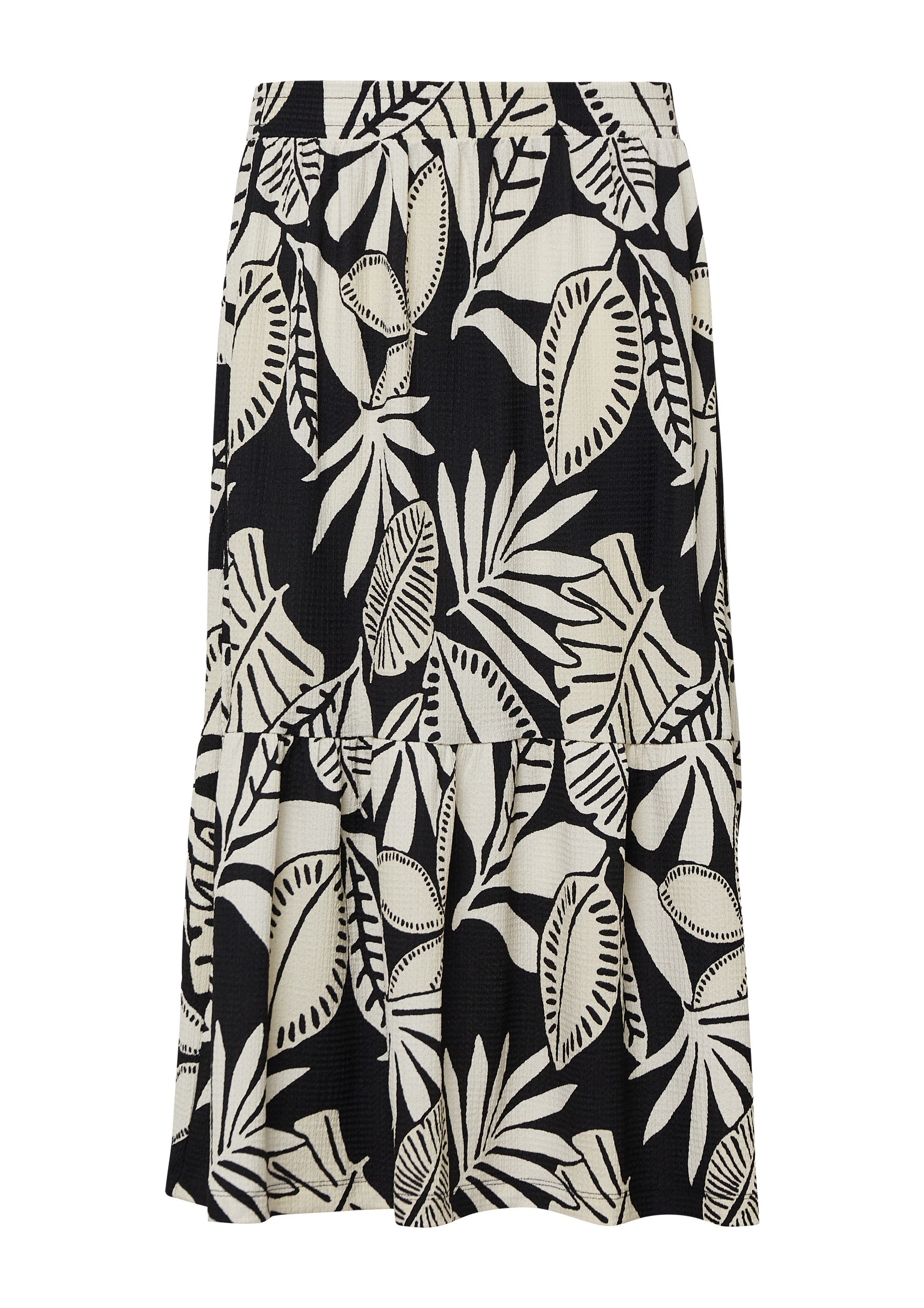 s.Oliver Midirock Rock Strukturierter Midi-Rock mit Raffung günstig online kaufen