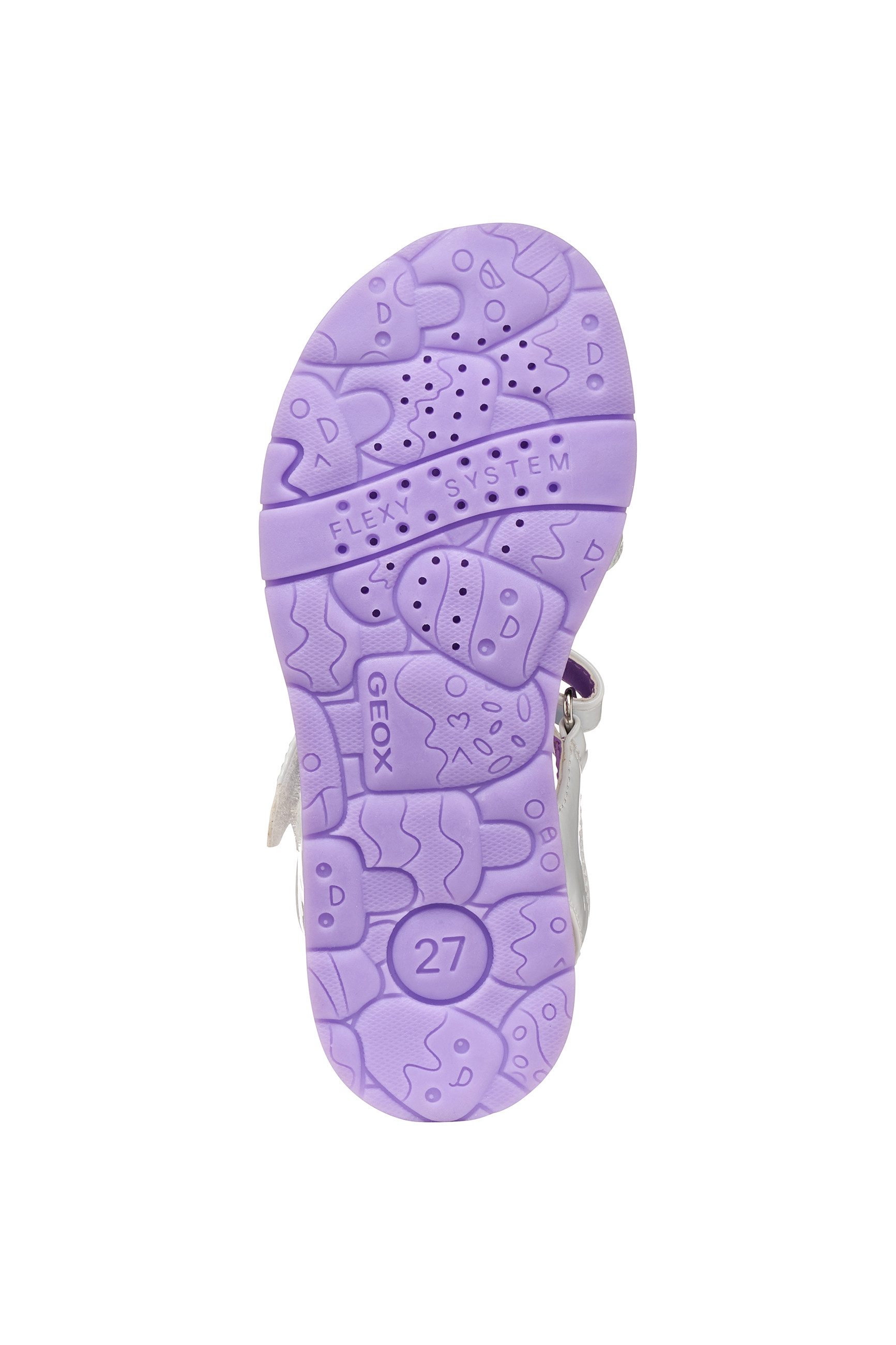 Geox J SANDAL JOYFOOT GIR Sandale Sommerschuh, Klettschuh, Größenschablone zum Download