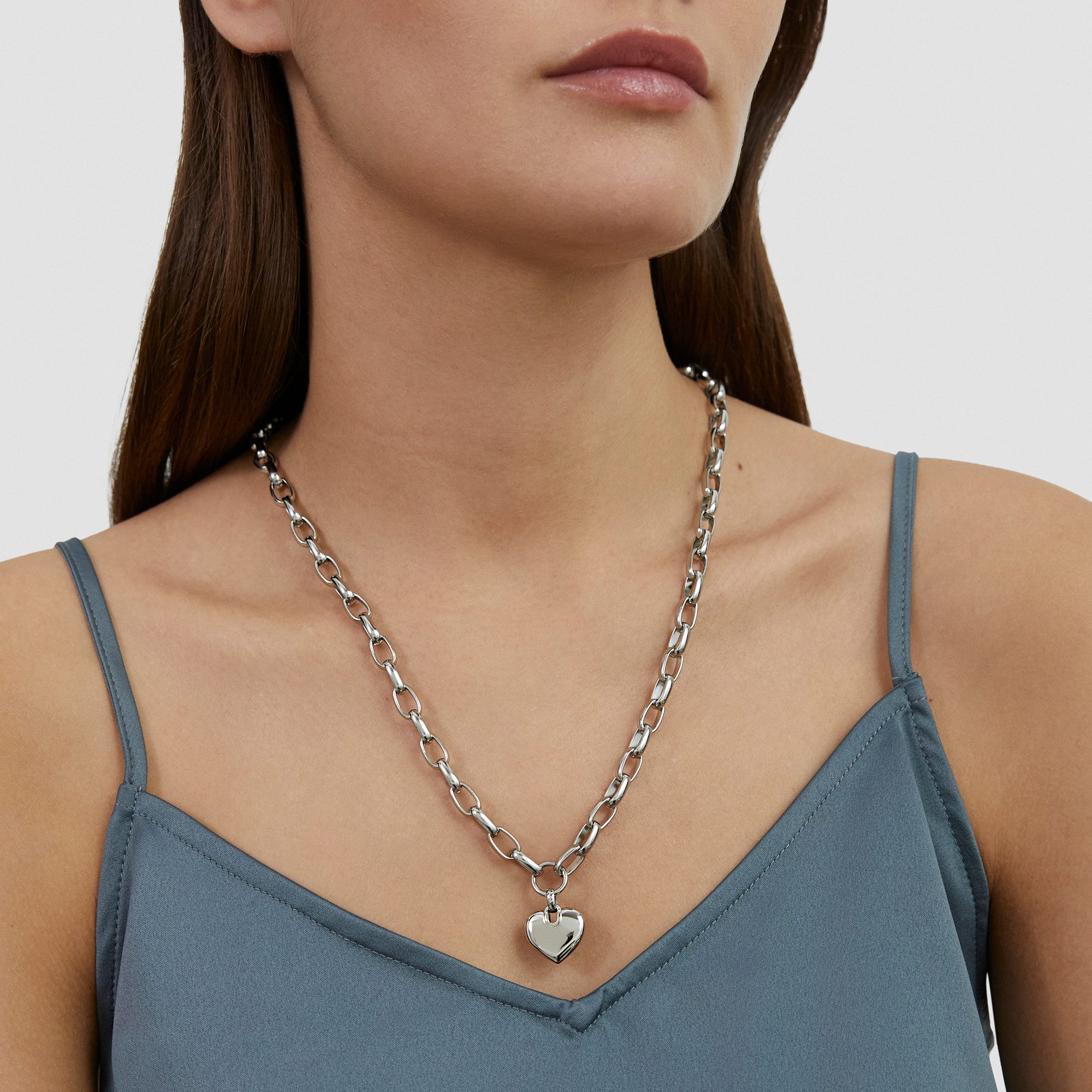 s.Oliver Kette mit Anhänger Chunky Heart, Herz