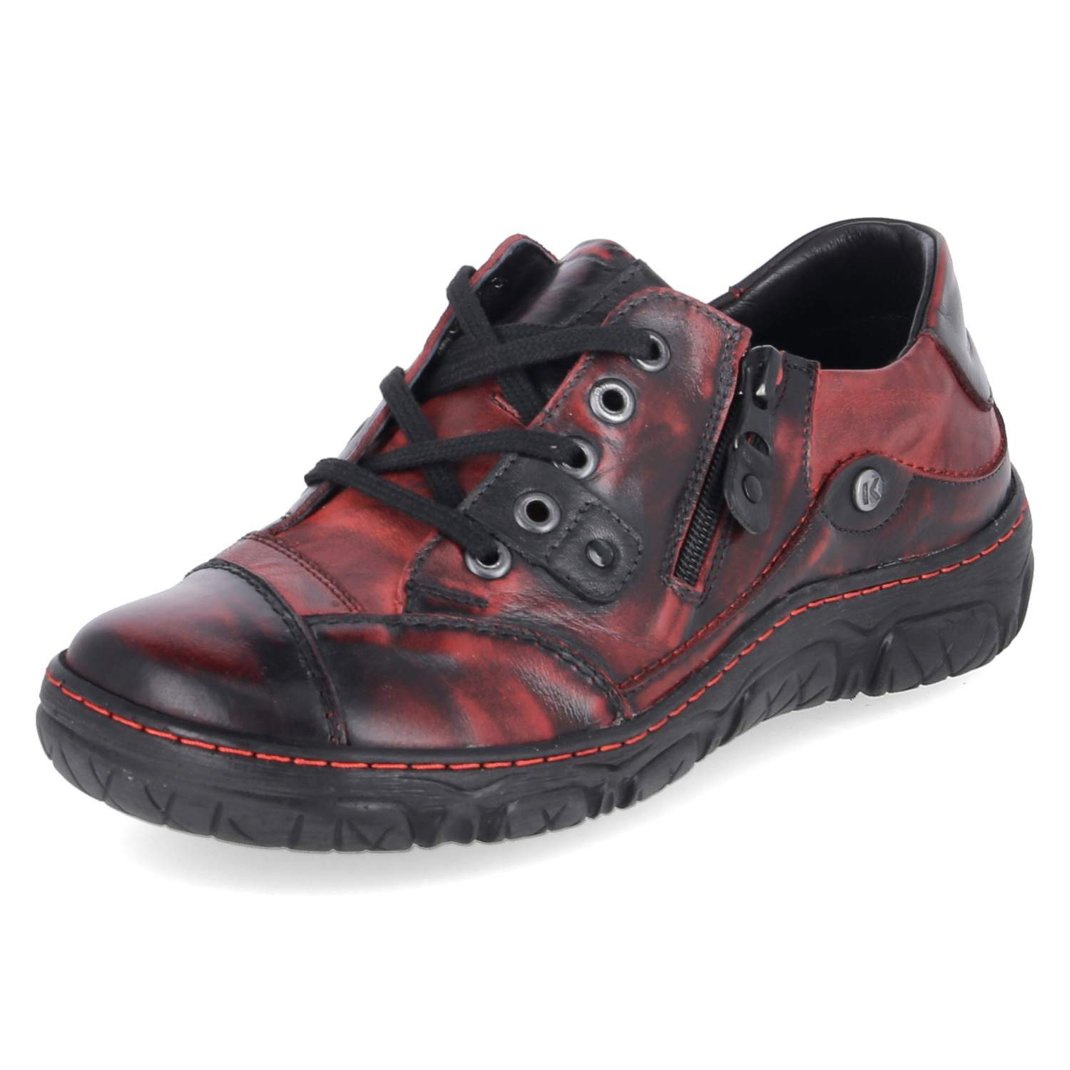 KRISBUT Krisbut 2559-12 Damen Glattleder red Schnürschuh