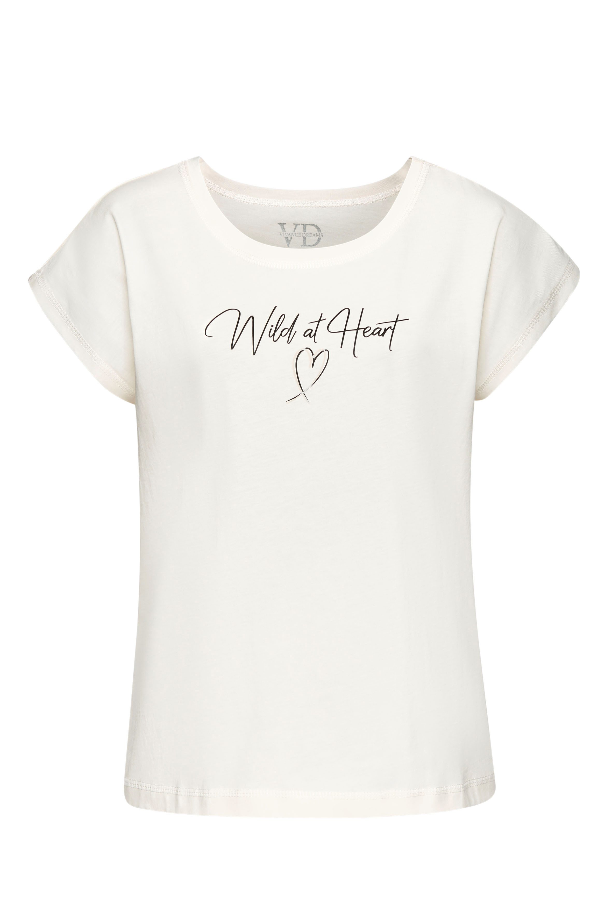 Vivance Dreams T-Shirt mit Herzprint günstig online kaufen