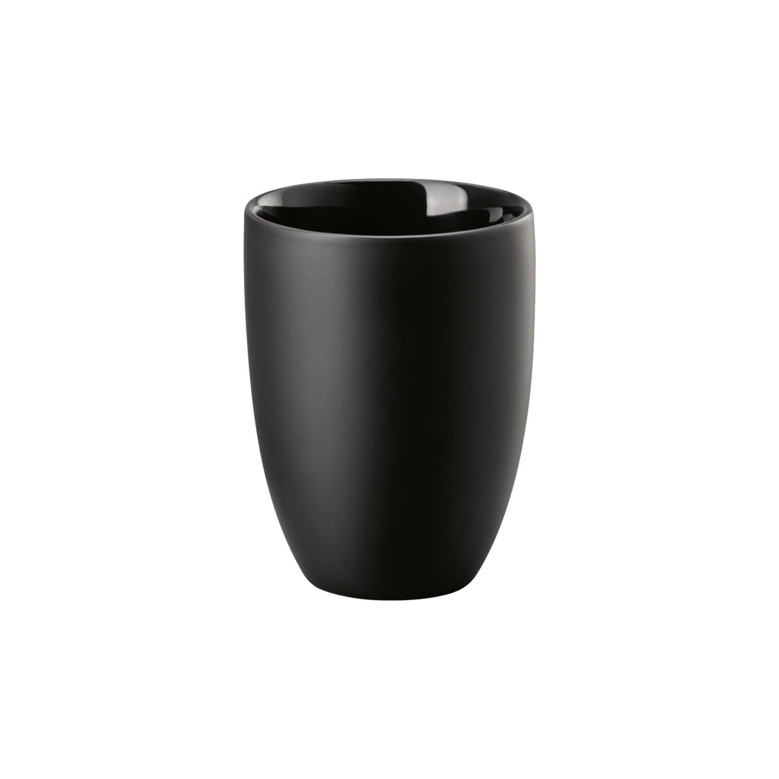 Rosenthal Becher The Mug+ Delicate Black Doppelwandiger Becher, Porzellan