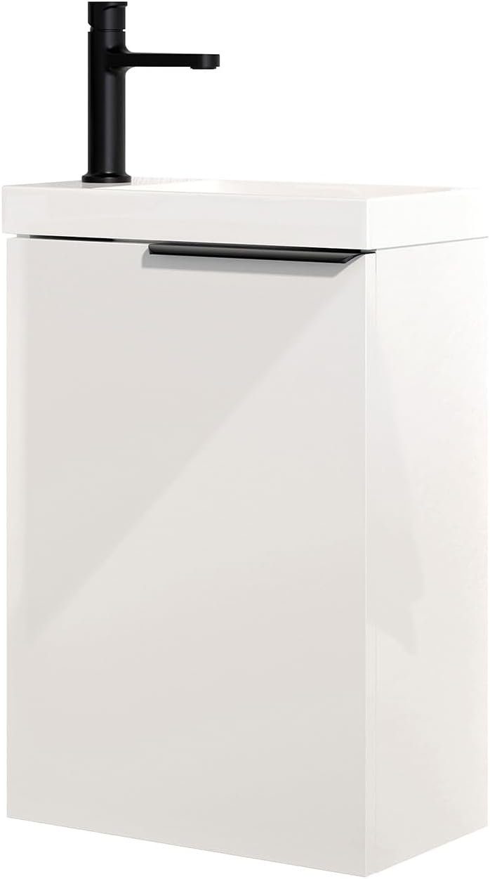 Bernstein Badmöbel-Set TIM, (Komplett-Set, Waschtischunterschrank 40cm mit Waschbecken), Farbe & Griff wählbar / vormontiert / feuchtigkeitsresistent