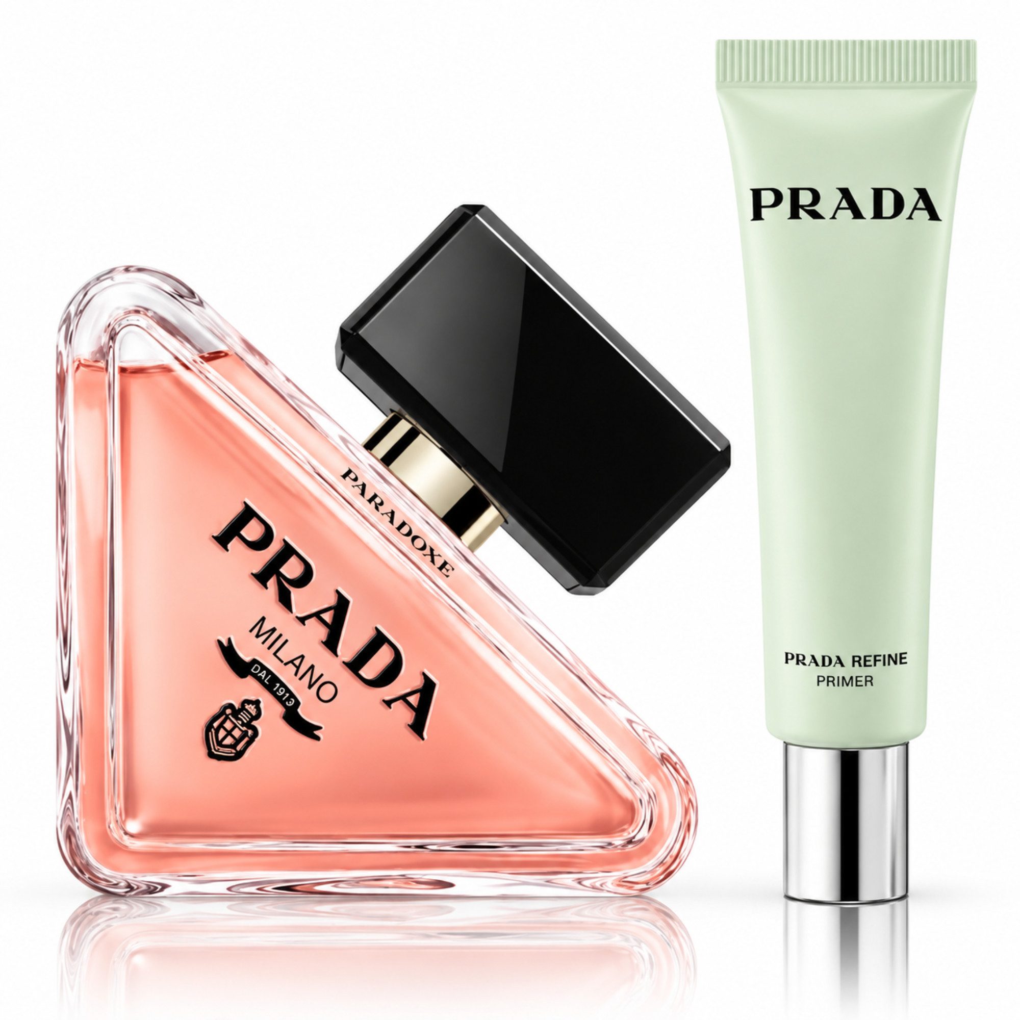 PRADA Duft-Set Paradoxe EdP 90 ml inkl. Refine Primer 30 ml, 2-tlg., Premium Beauty-Duo aus Duft & perfektionierendem Make-up-Primer