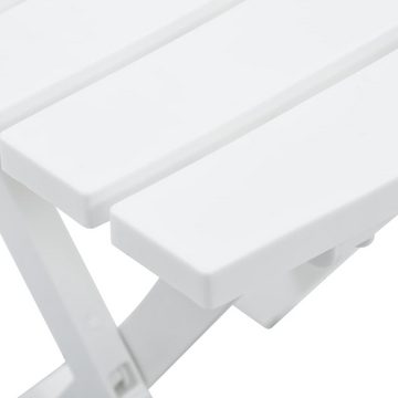 furnicato Gartentisch Klappbar 45,5 x 38,5 x 50 cm Weiß