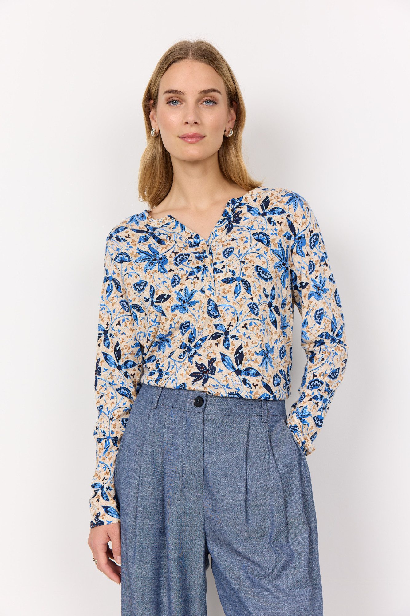 Longbluse SC-FELICITY AOP 498