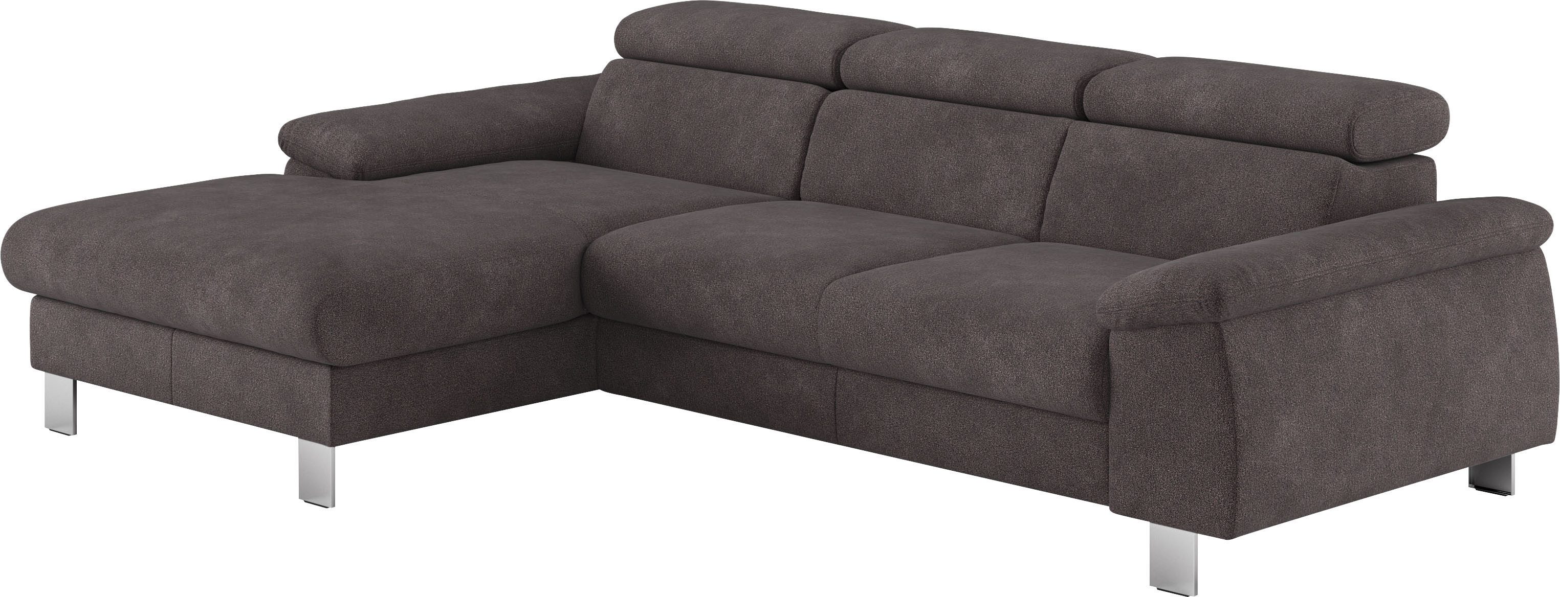 COTTA Ecksofa Komaris L-Form mit Kopfteilverstellung, günstig online kaufen