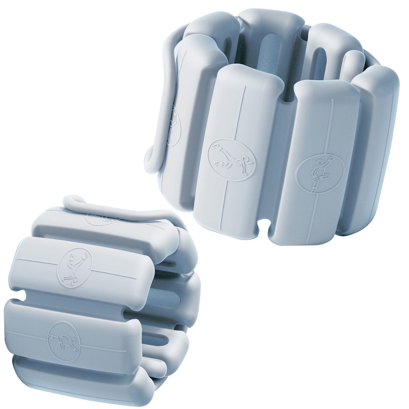 AIMAX Gewichtsmanschette Silikon-Armband mit Gewichten, 0,25 kg, 2er-Pack, Gewichtszunahme-Übungsarmband für Handgelenks & Fußgelenkgewichte