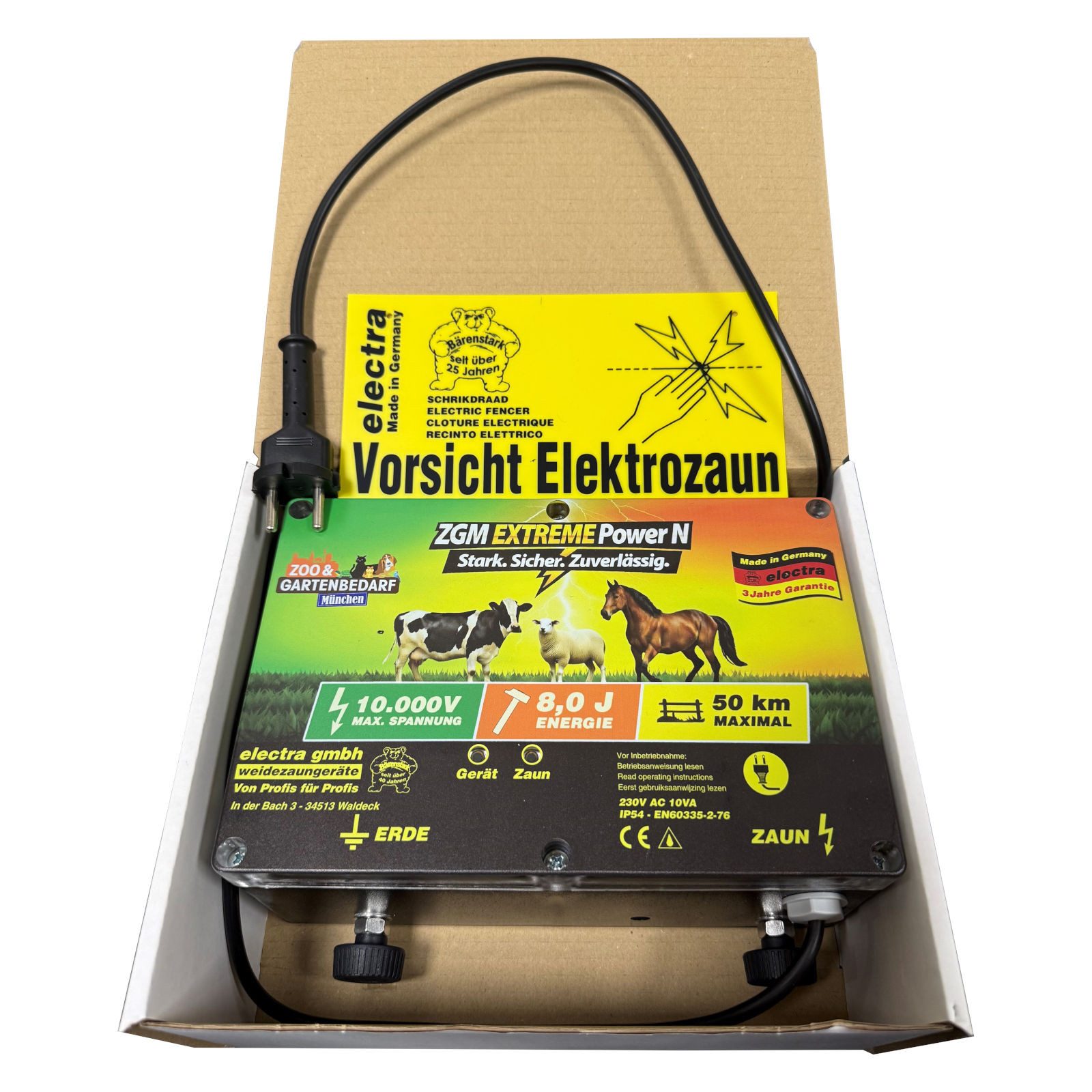 electra gmbh Weidezaungerät Electra Elektrozaungerät Extreme Power N, 230V AC, Maximale Leistun...