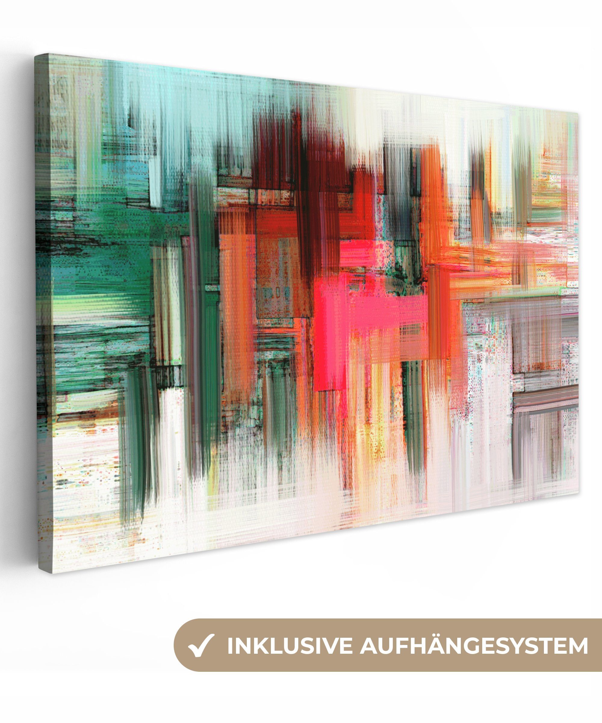 OneMillionCanvasses® Leinwandbild Ölfarbenoptik - Abstrakt, Fotodruck (1 St günstig online kaufen