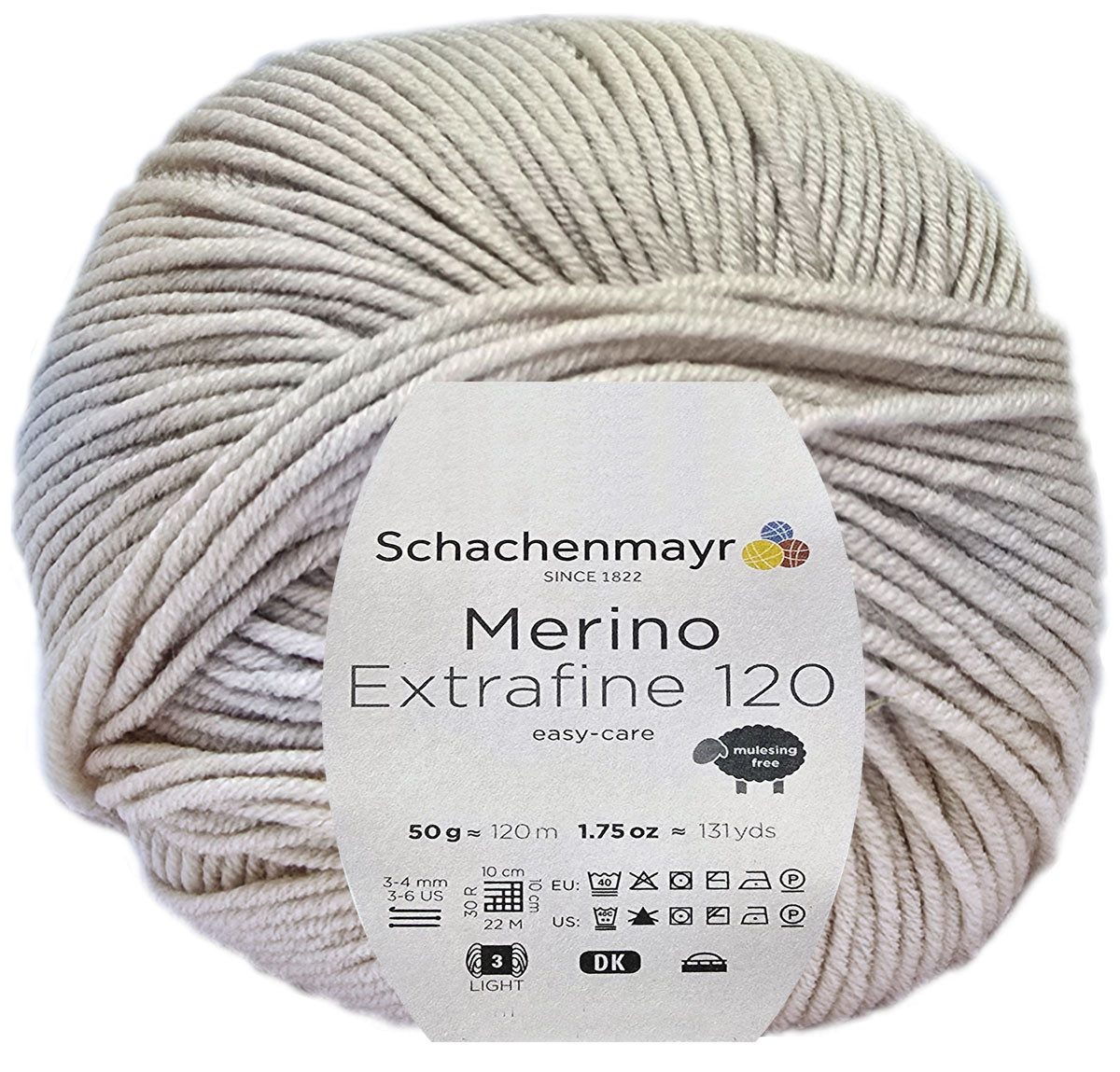 Schachenmayr 50 Gramm Schachenmayr Merino Extrafine 120 Farbauswahl Bastelgarn, 125 m