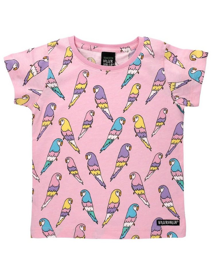 Villervalla T-Shirt T-Shirt Papagei (1-tlg), Kinderleichtes An- und  Ausziehen