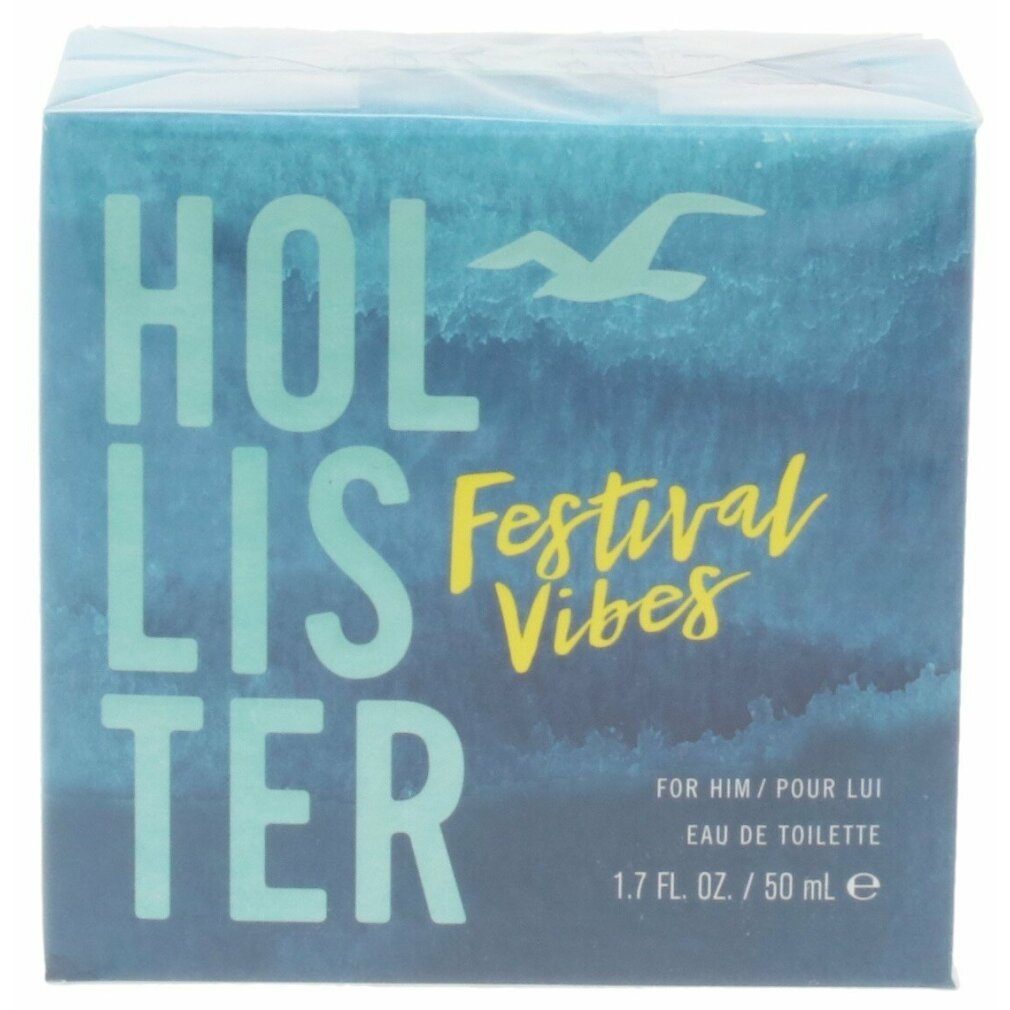 HOLLISTER Eau de Him Hollister Edt 50ml Festival Spray Toilette Vibes For