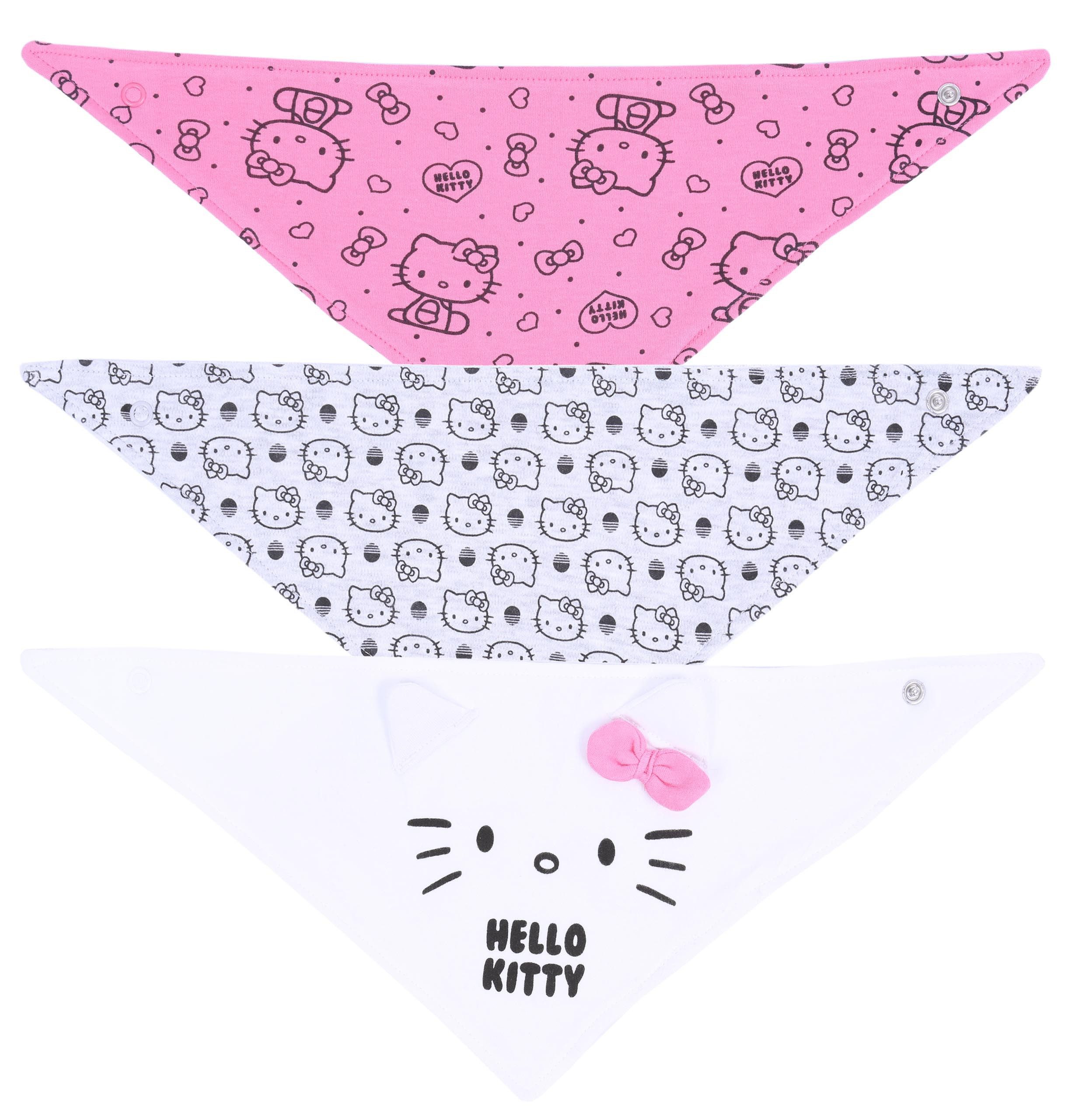 Hello Kitty Lätzchen 3 x Lätzchen Hello Kitty