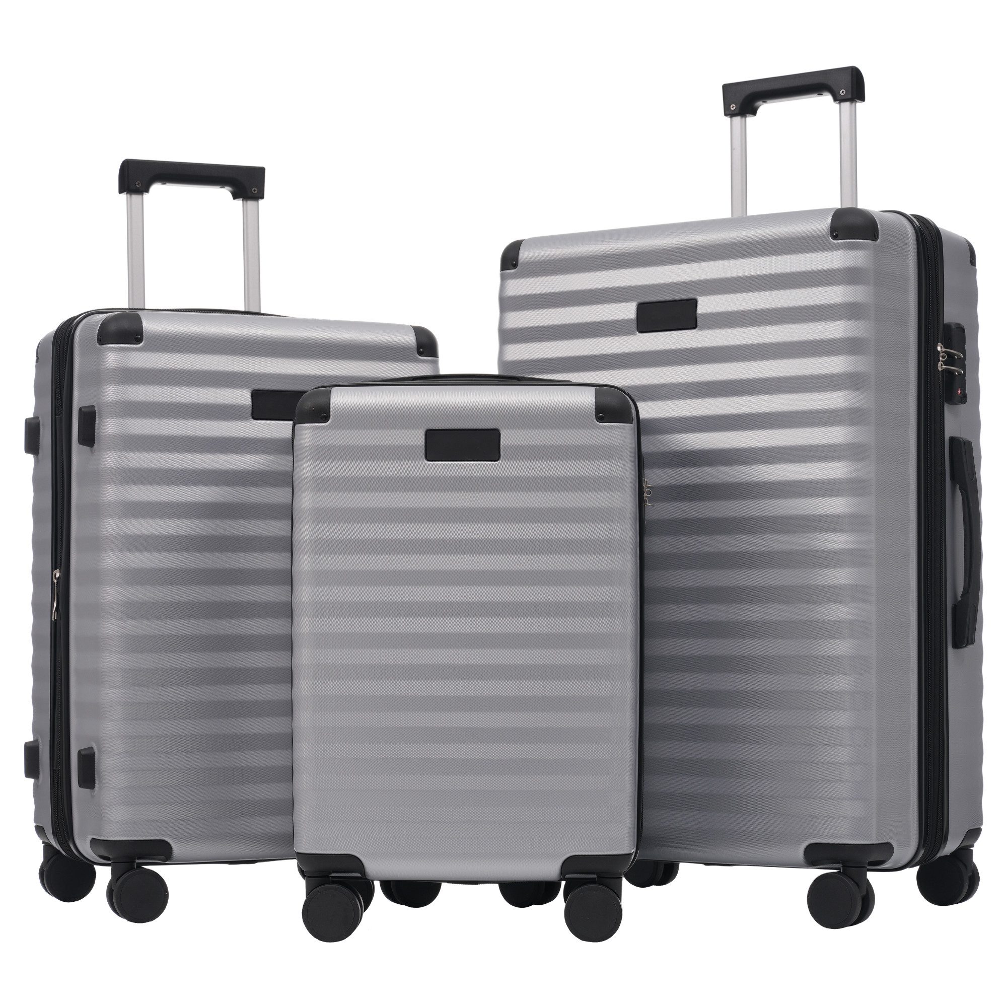 Flieks Trolleyset, 4 Rollen, (ABS-Material, TSA-Schloss, günstig online kaufen