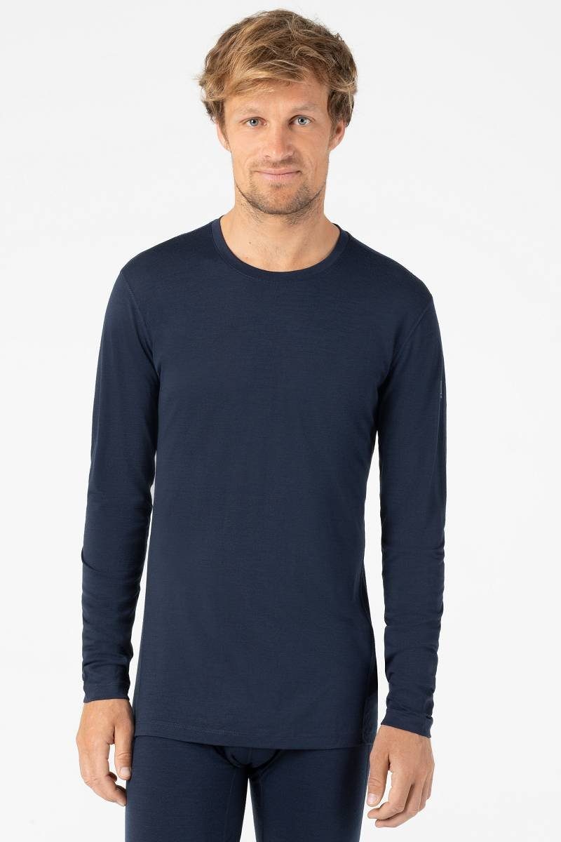 pflegeleichter LS SUPER.NATURAL Langarmshirt Merino-Materialmix Merino BASE Longsleeve M 175