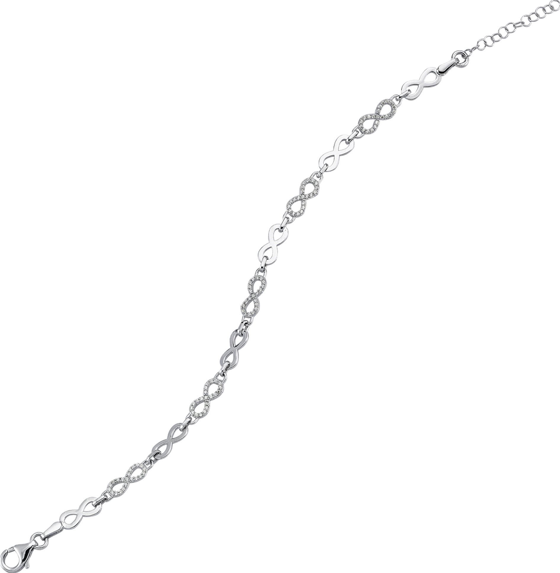 Balia Silberarmband Balia Armband ca. Silber, Armband für (Armband), bis 925 Damen silber Damen Zirkonia (Infinity) Farbe 18cm 21cm, poliert