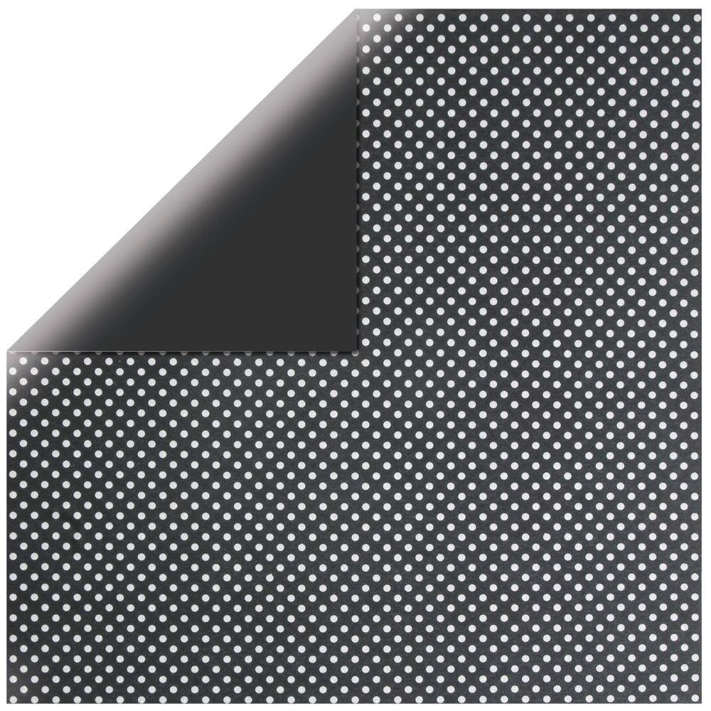 Rayher Bastelkartonpapier Scrap-Booking Papier schwarz Gl.Dots