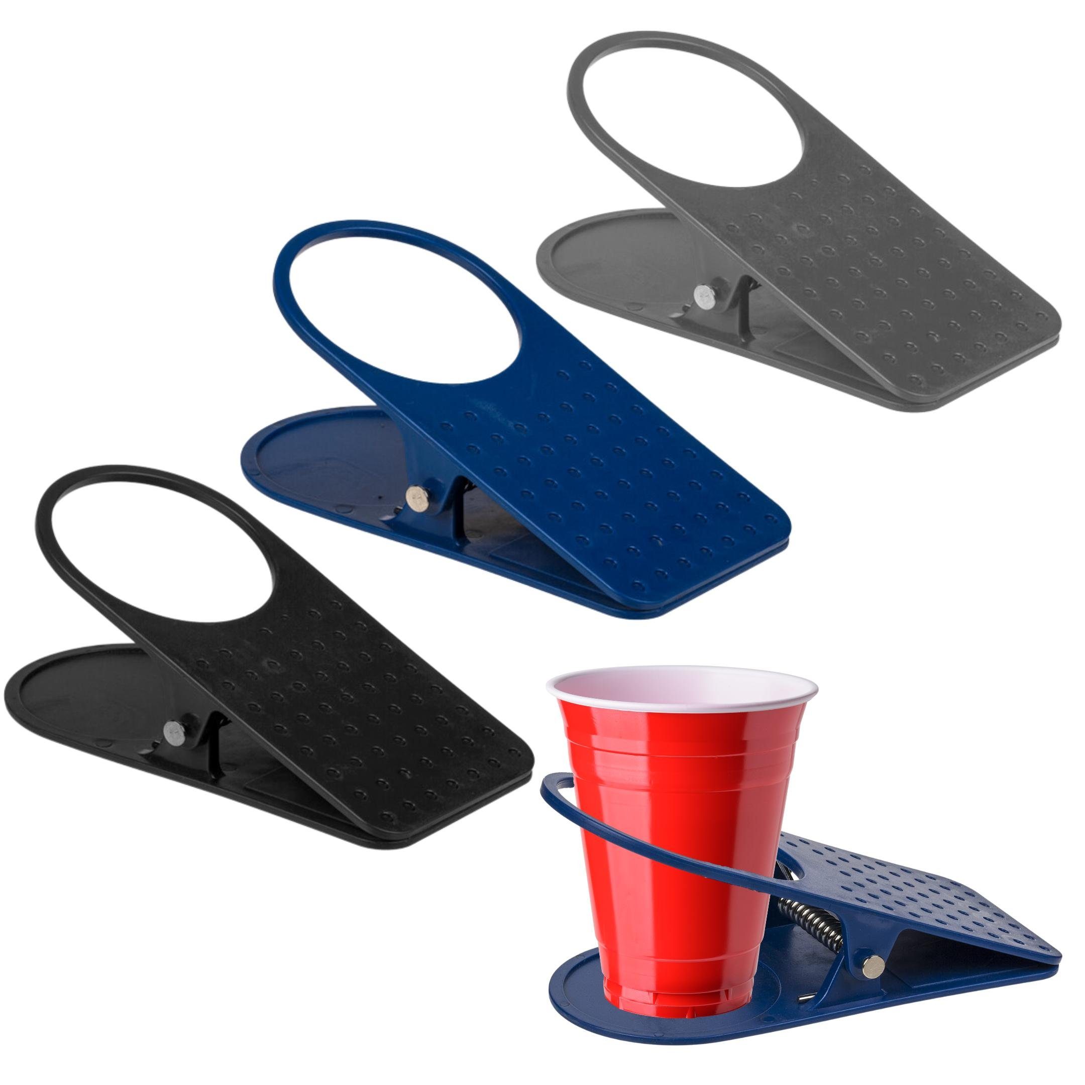 Bada Bing Becherhalter Getränkehalter Becher Getränke Clip Beerpong Stifthalter, (3er Set, 3-St), Stabil, Vielseitig