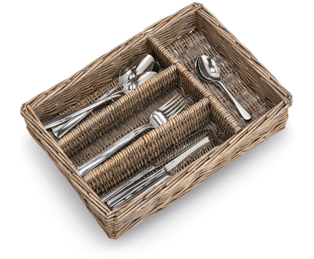 Zeller Present Besteckkorb, (1-tlg), Weidenatur, mit praktischer Fächereint günstig online kaufen