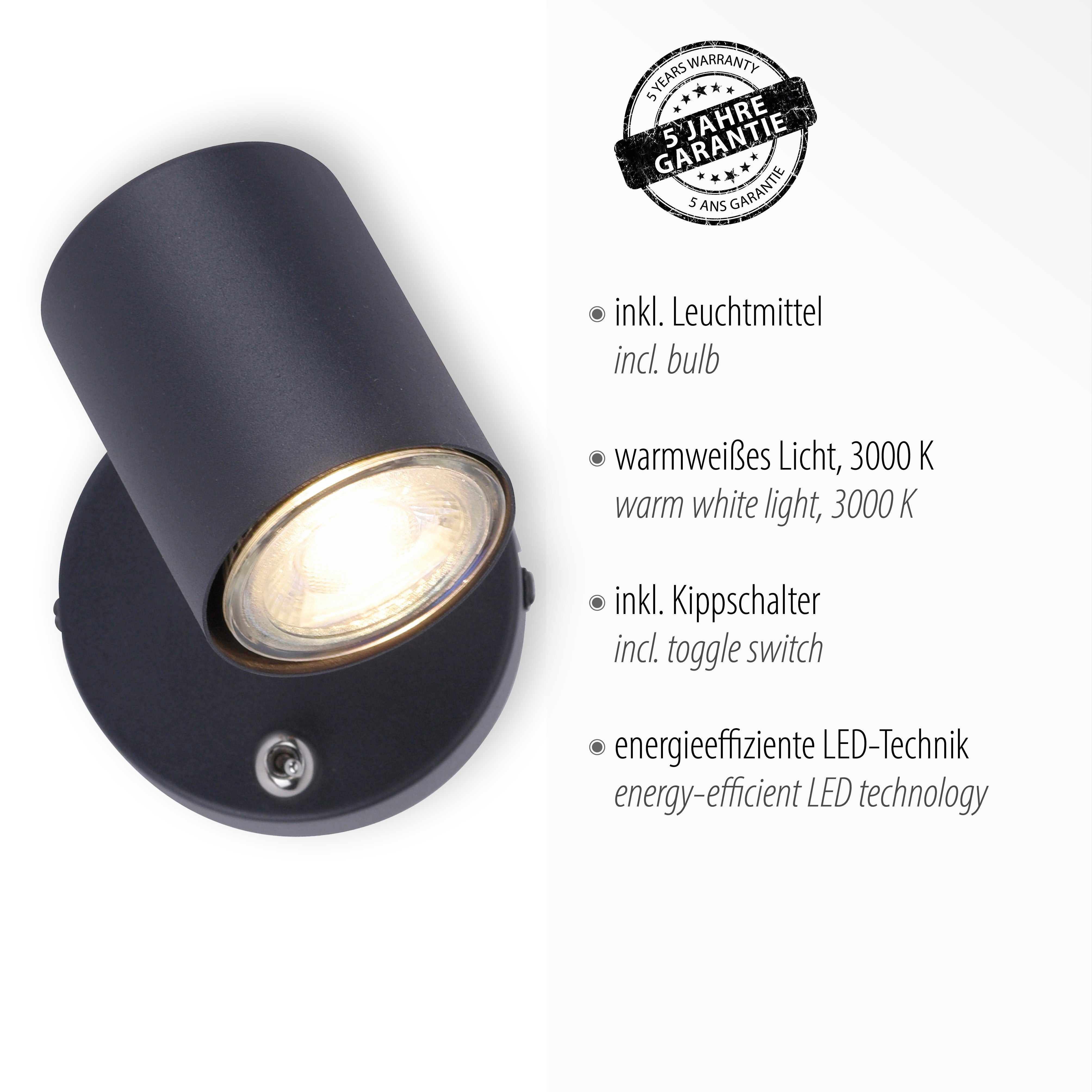JUST LIGHT LED Wandleuchte TARIK, LED günstig online kaufen