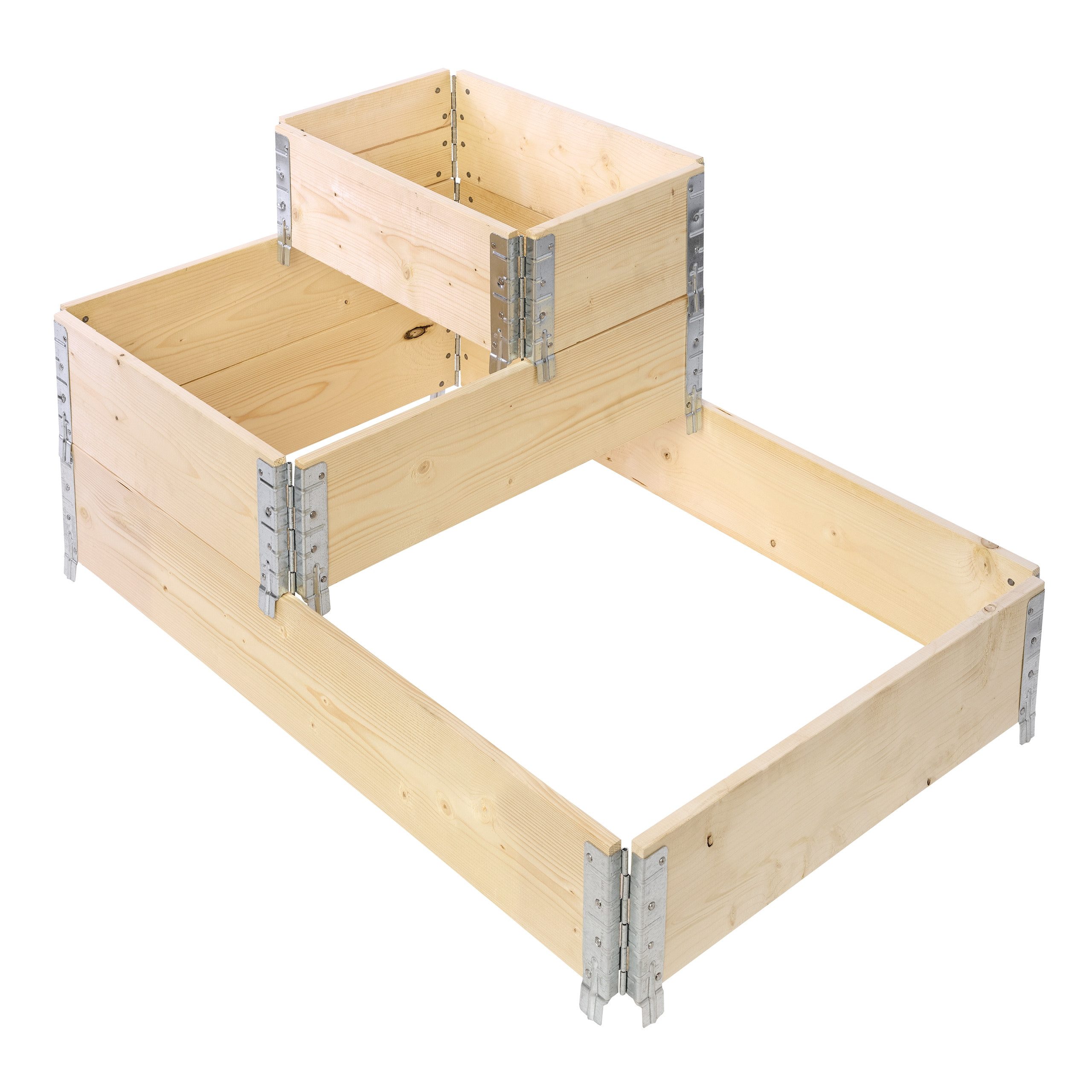 Garronda Hochbeet-Profil Palettenrahmen Hochbeet 3-stufige Pflanzenbeet Kräuterbeet GD-0075 (1-St., Set)